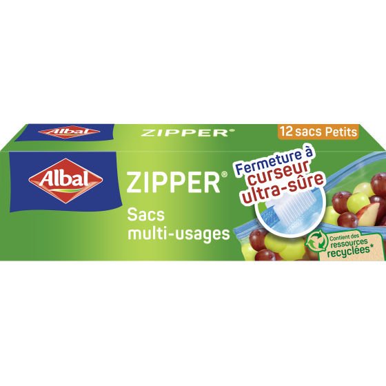 Sacs multi-usages Zipper Fermeture à curseur Petit Modèle 1L x12