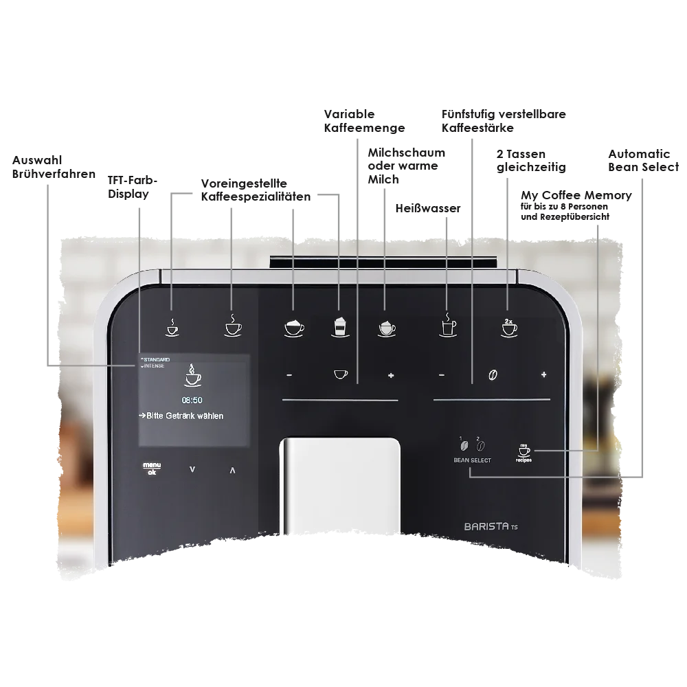Produktbild von Barista TS Smart® Kaffeevollautomat, Silber - 1