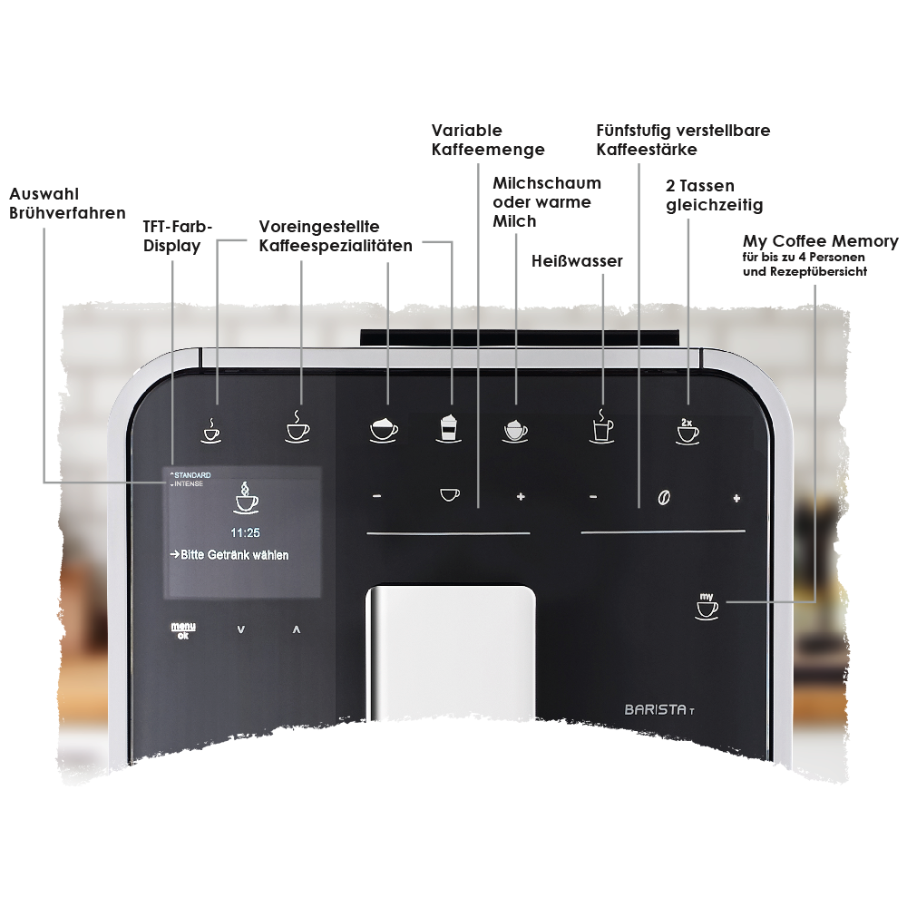 Productafbeelding van Barista T Smart® bonen-naar-kopmachine, zilver - 14