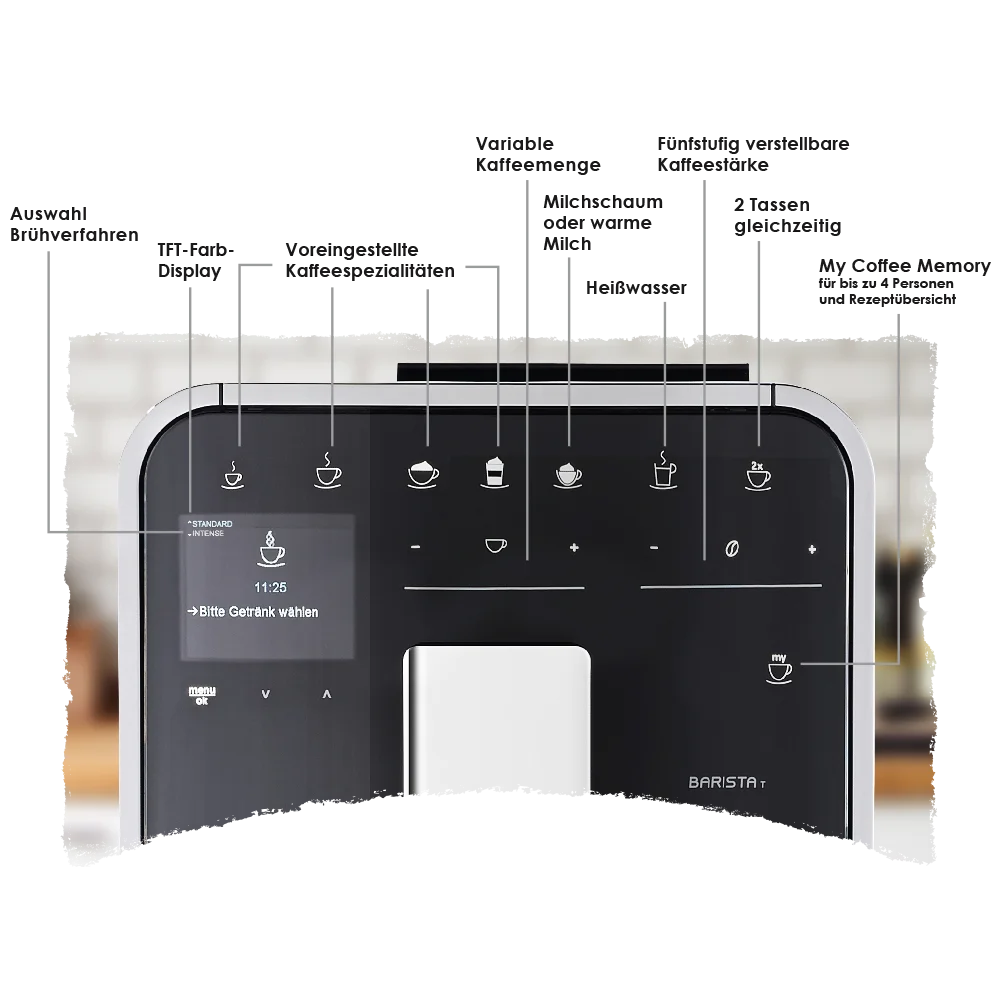 Produktbillede af Barista T Smart® Espressomaskiner, sølv - 14