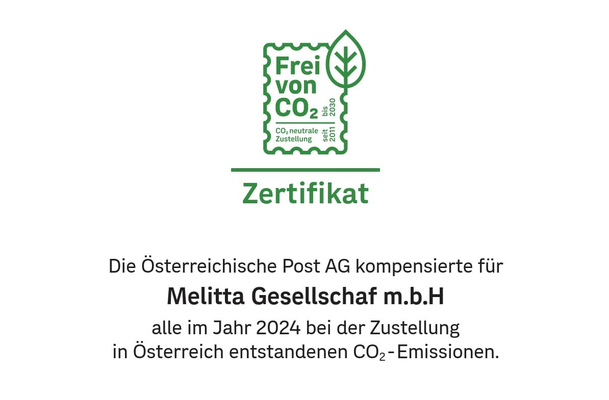 Österreichische Post Zertifikat für kompensation von Co2-Emissonen