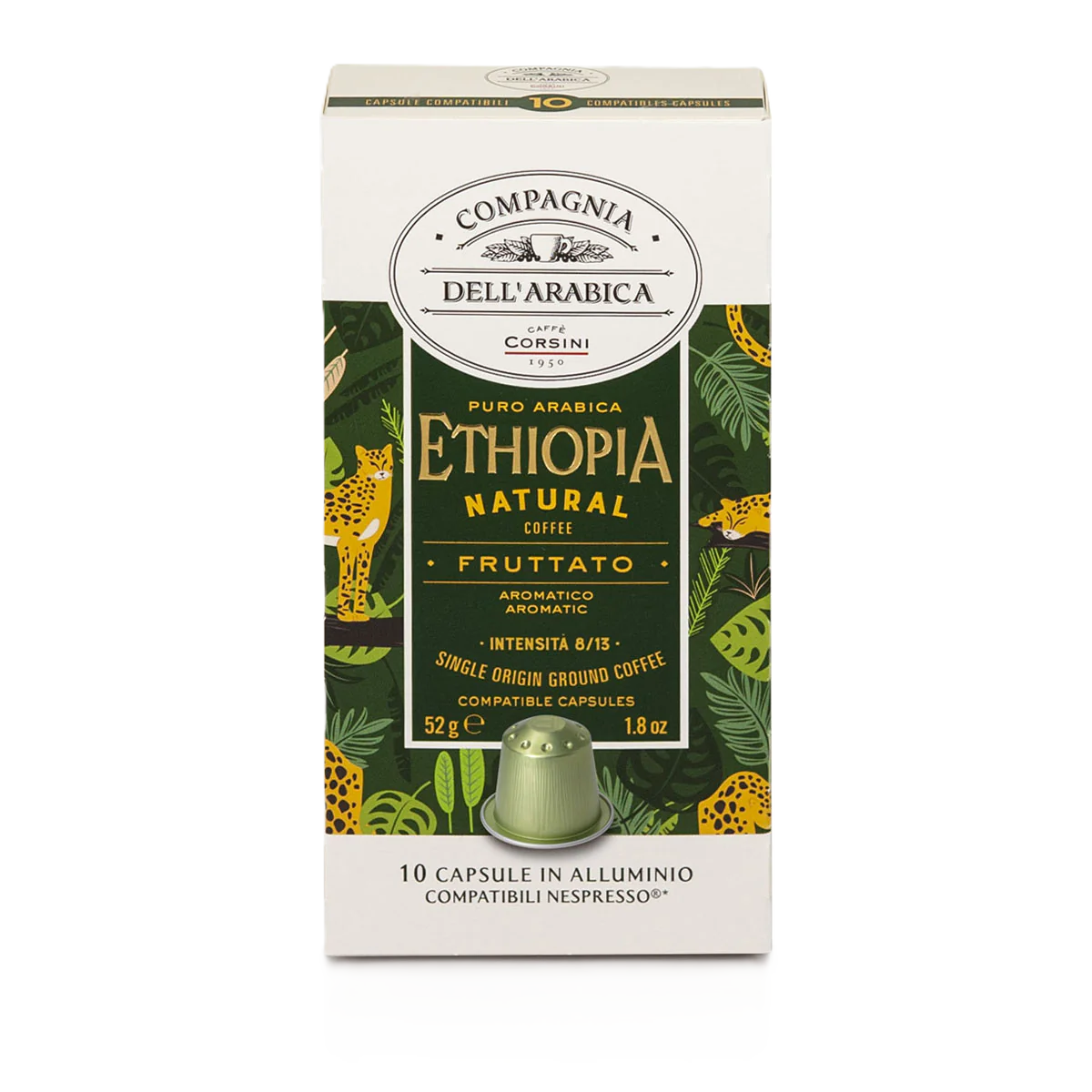 CORSINI, Capsules de café ETHIOPIE compatibles Nespresso (par 10)