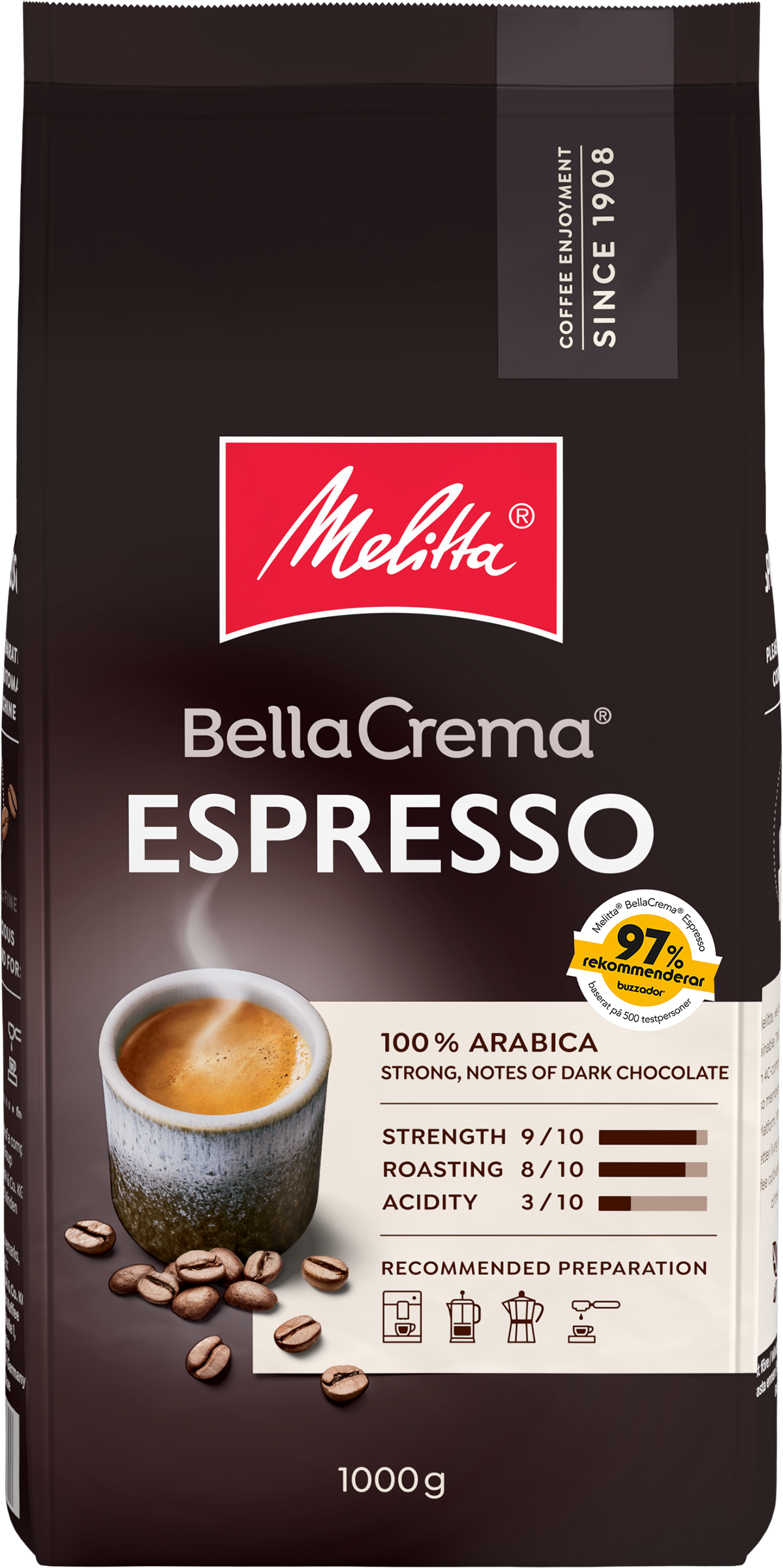 Melitta® BellaCrema® Espresso, 1000g