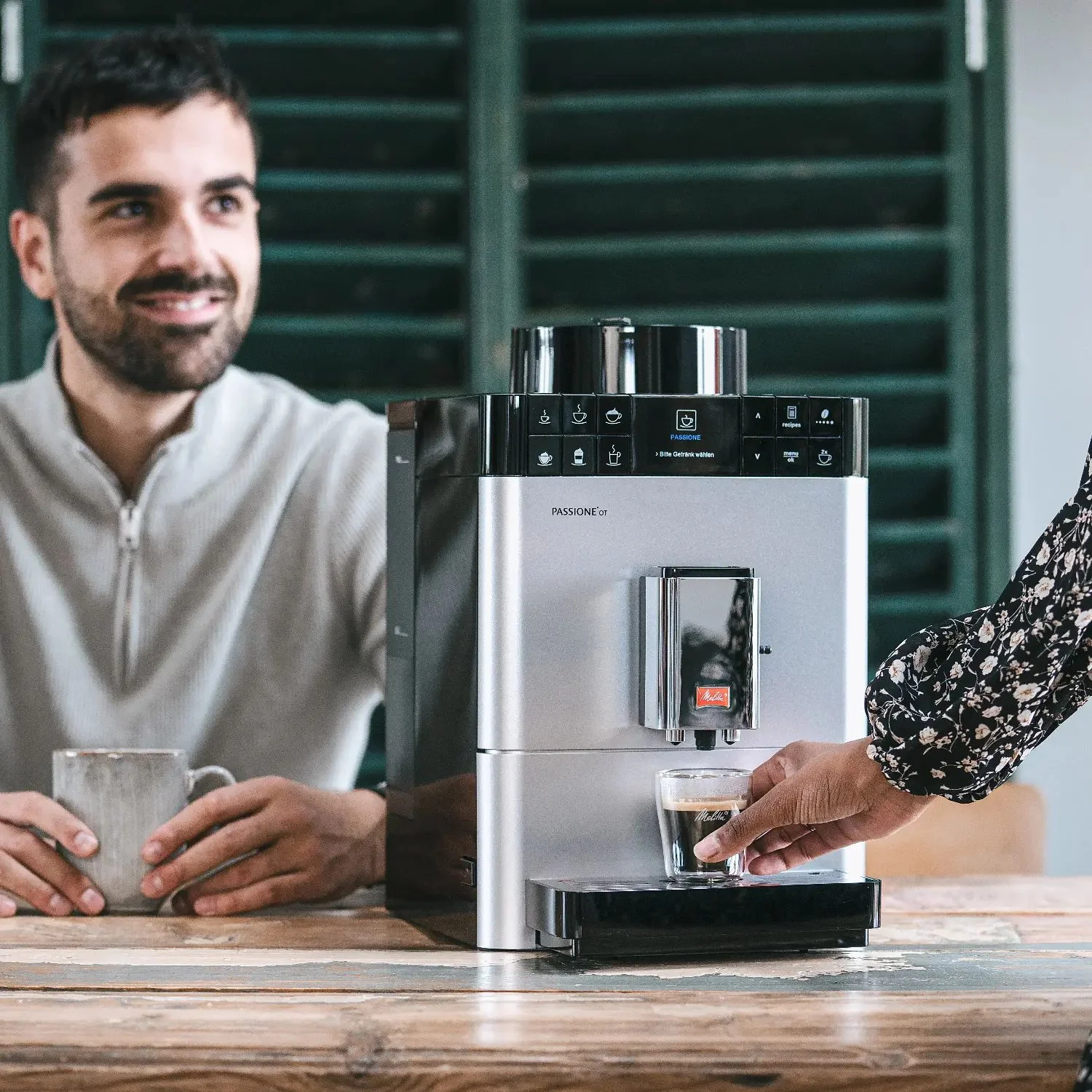 Image du produit de la machine à café entièrement automatique Passione® OT, argent - 1