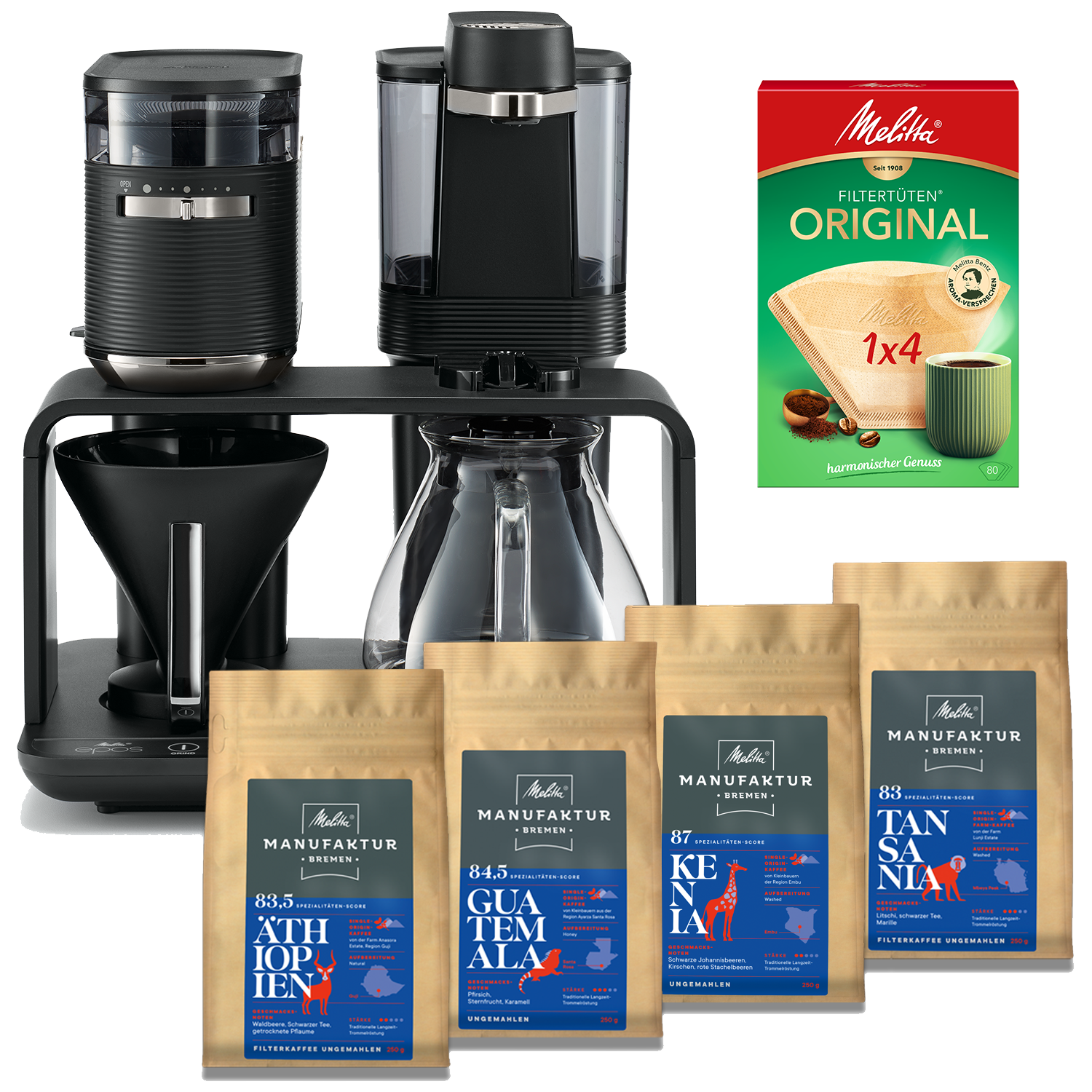 EPOS® Genuss-Set, schwarz-chrom