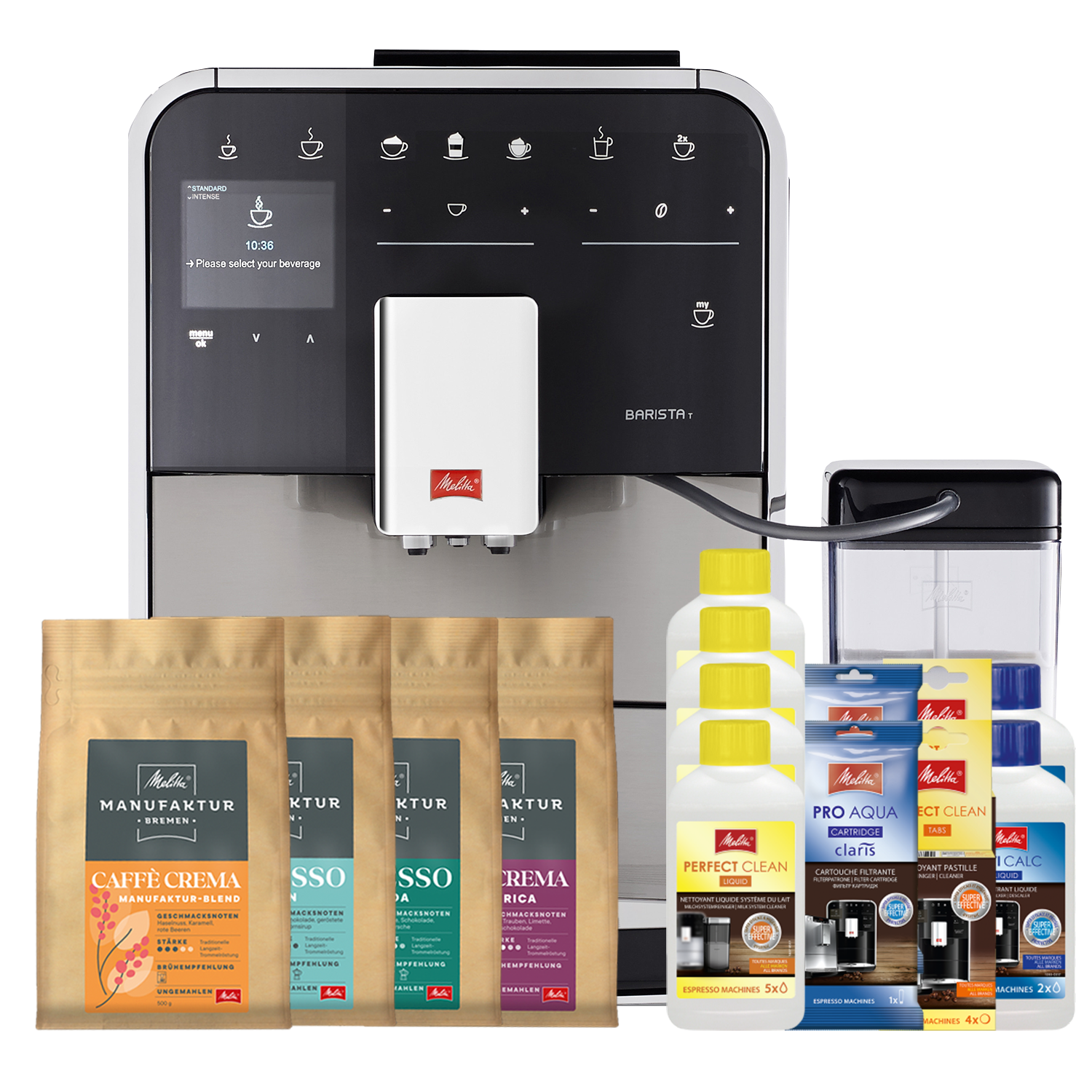 Produktbild von Barista T Smart®, Starterset Kaffeevollautomat, Edelstahl - 1