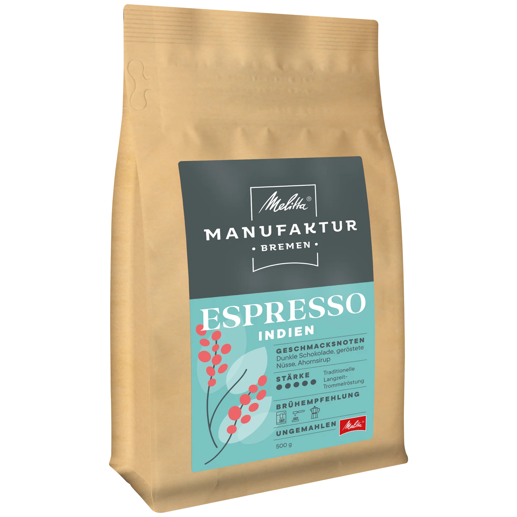 Produktbild von Melitta® Manufaktur-Kaffee Espresso Kaffeebohnen 500g,  - 1
