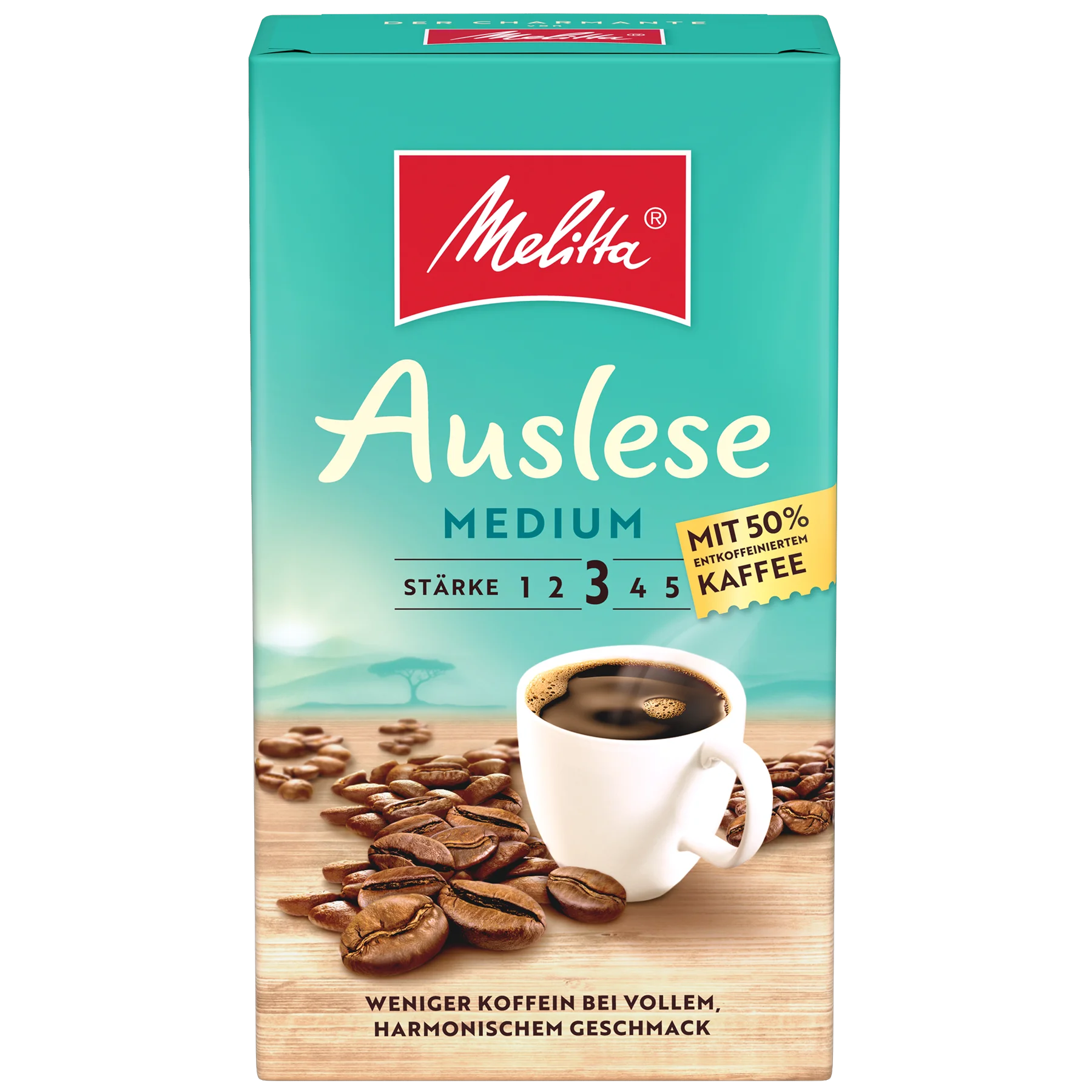 Melitta® Auslese Medium Produktbild von Melitta® Auslese Medium Filterkaffee 500g - 1
