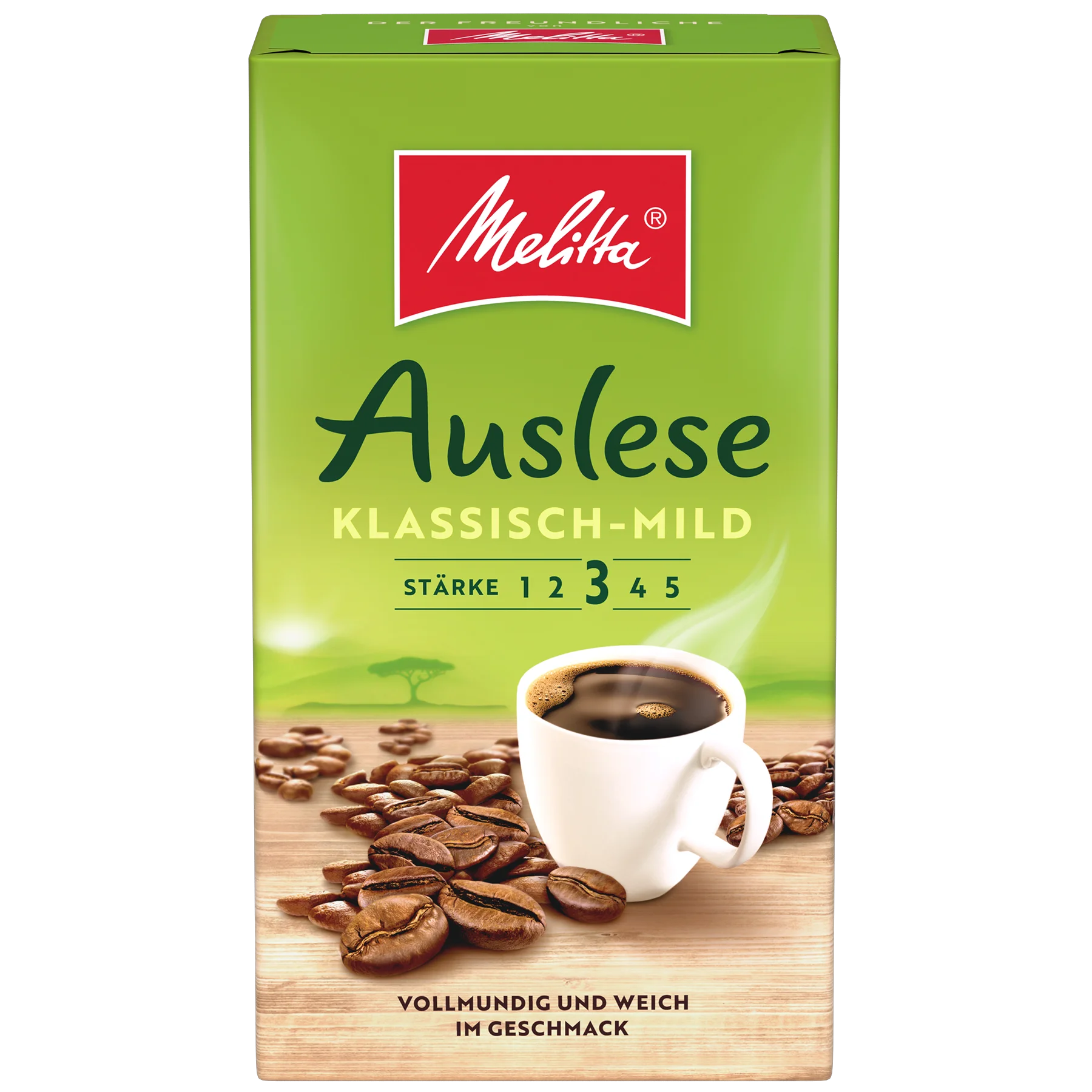 Melitta® Auslese Klassisch-mild Produktbild von Melitta® Auslese Klassisch-mild Filterkaffee 500g - 1