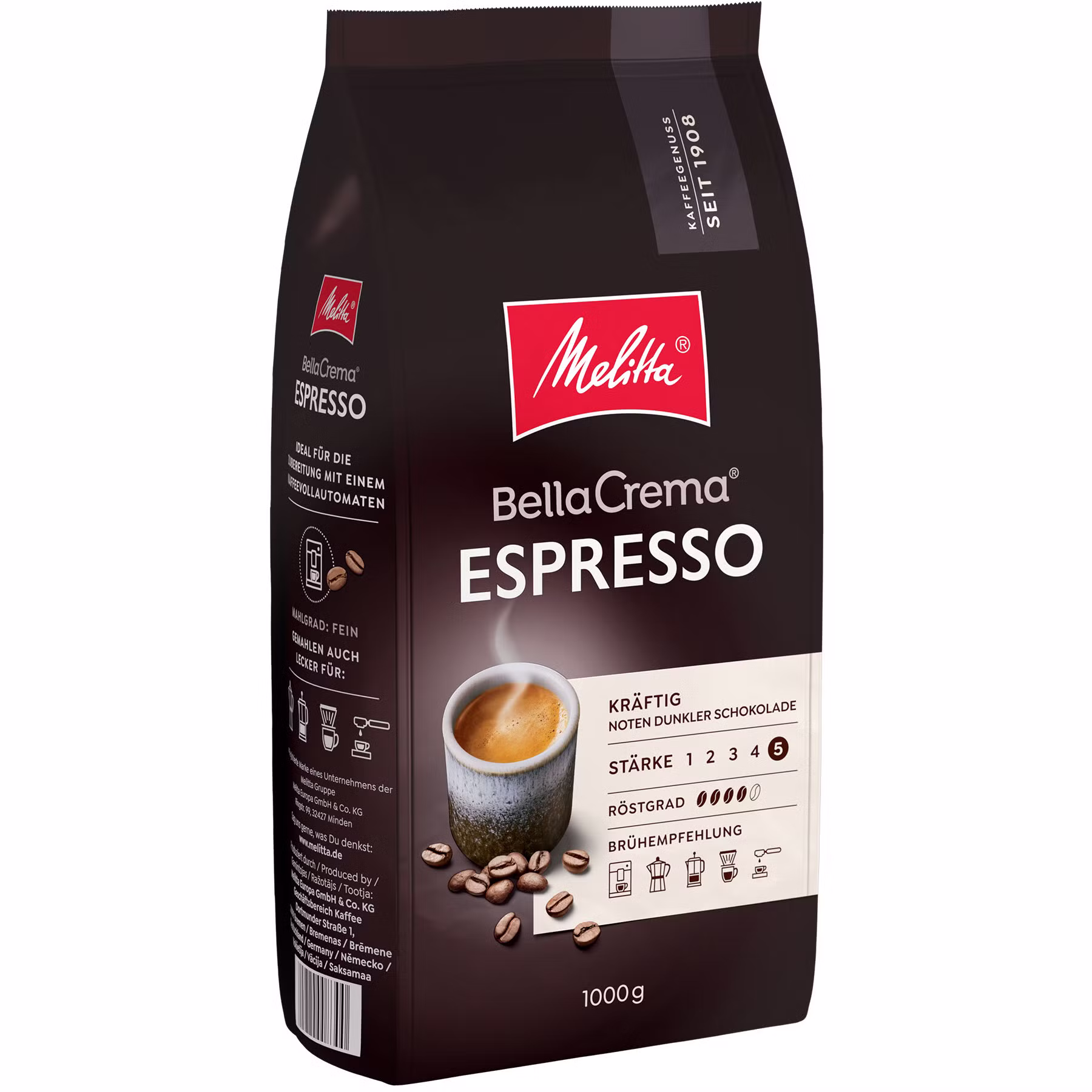 Image du produit : grains de café expresso Melitta® BellaCrema® 1 000 g, - 7