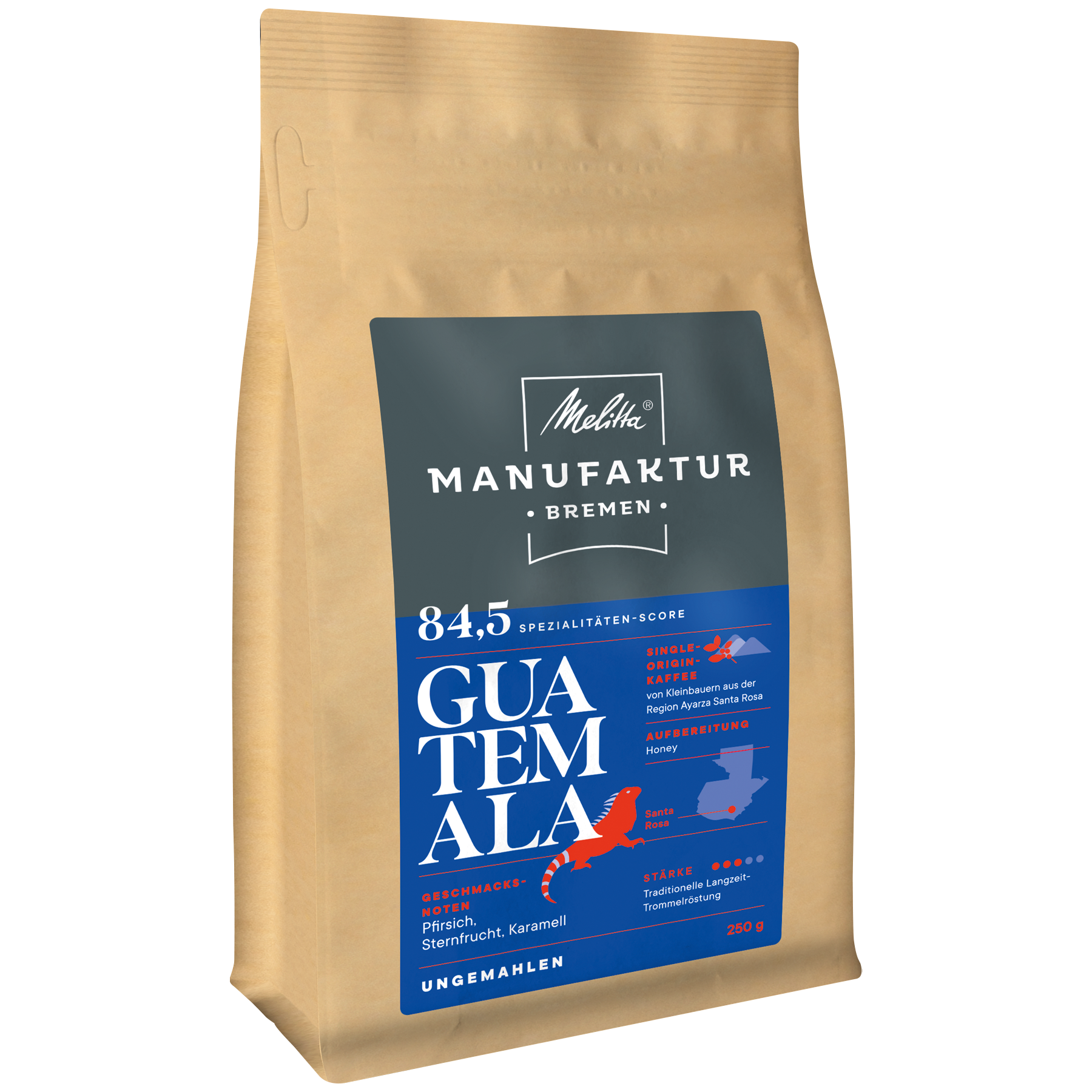 Produktbild von Melitta® Manufaktur-Kaffee Guatemala Honey Kaffeebohnen 250g - 1