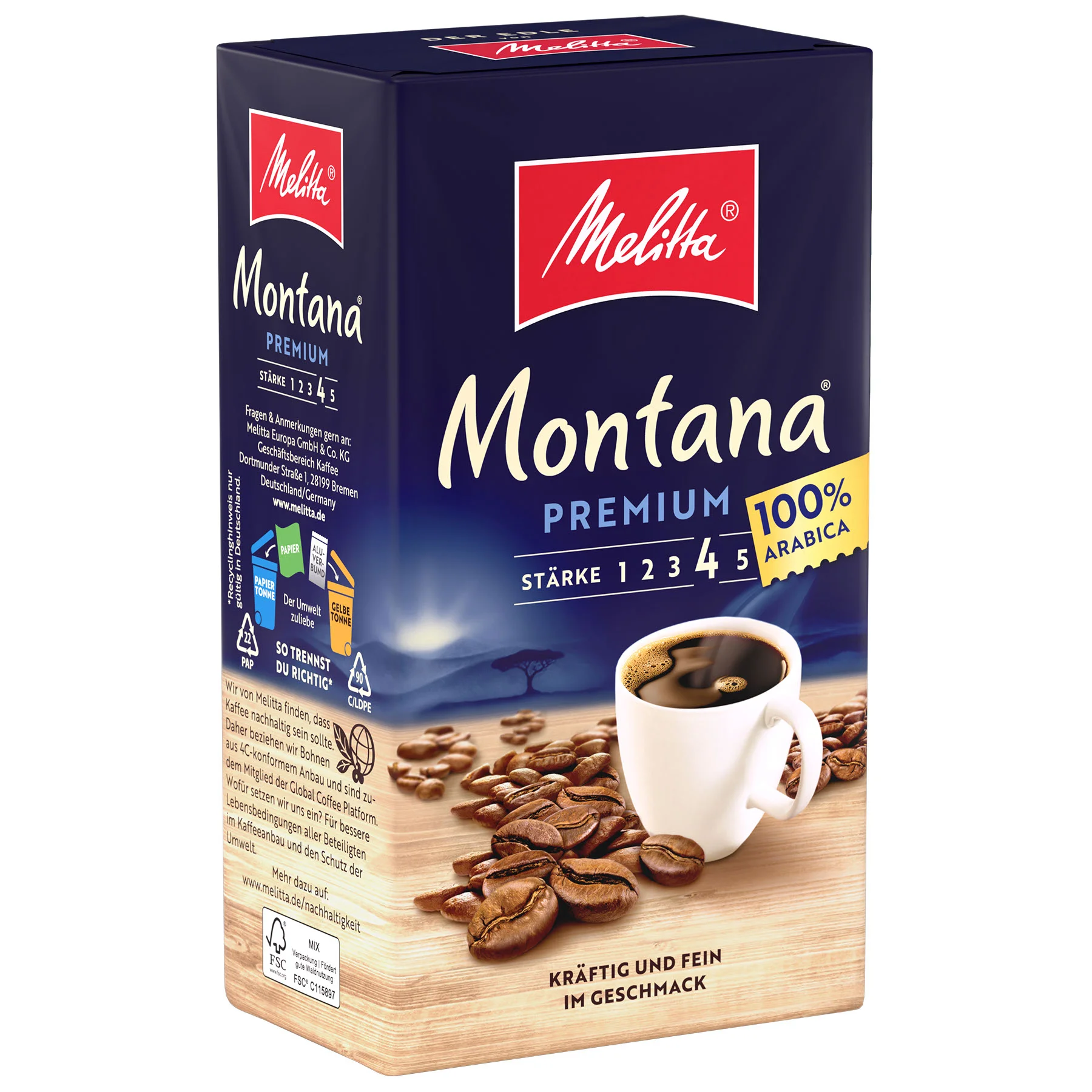Image du produit Melitta® Montana® Filtre à café 500 g - 2
