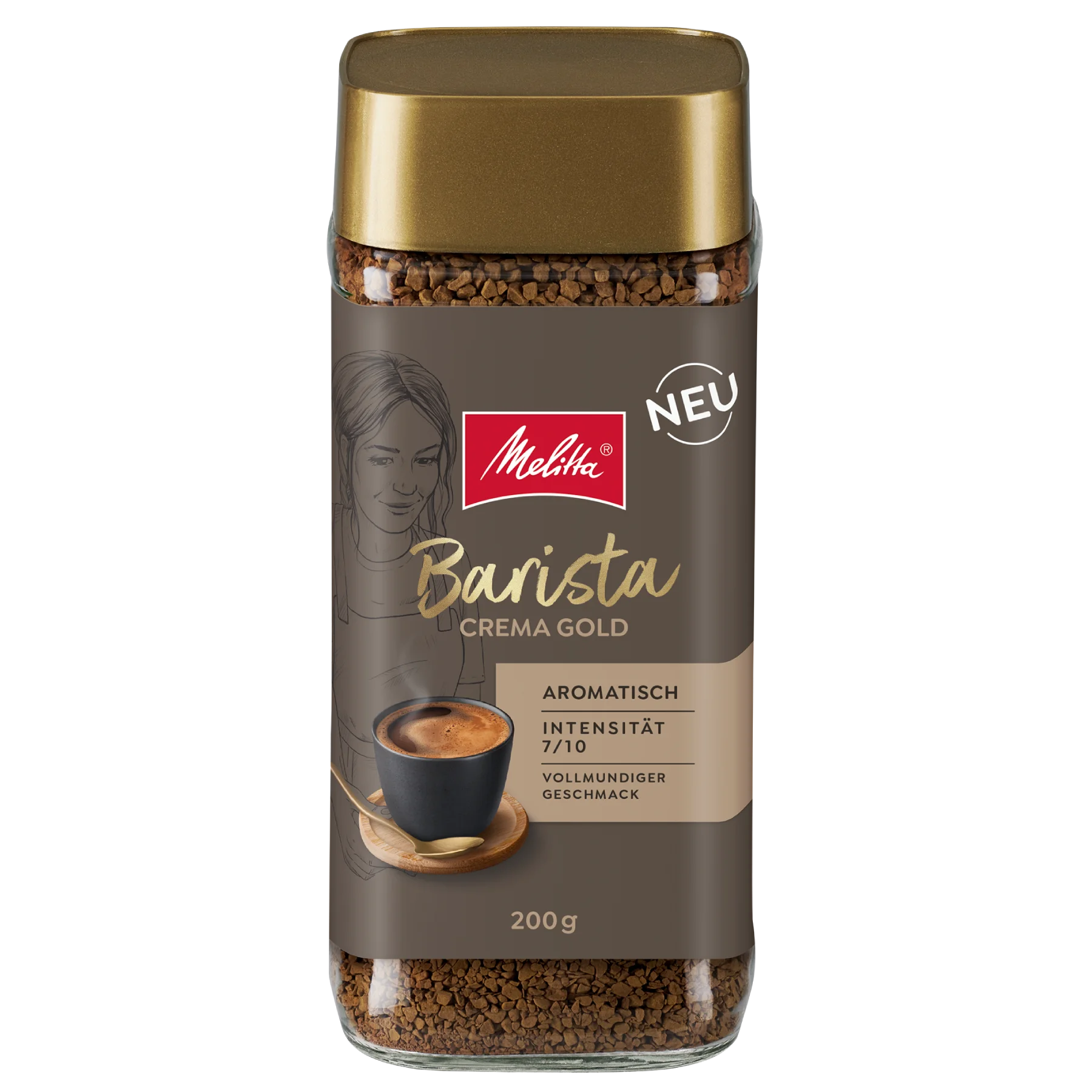 Verpackung von Melitta® Barista Crema Gold Instant Kaffee