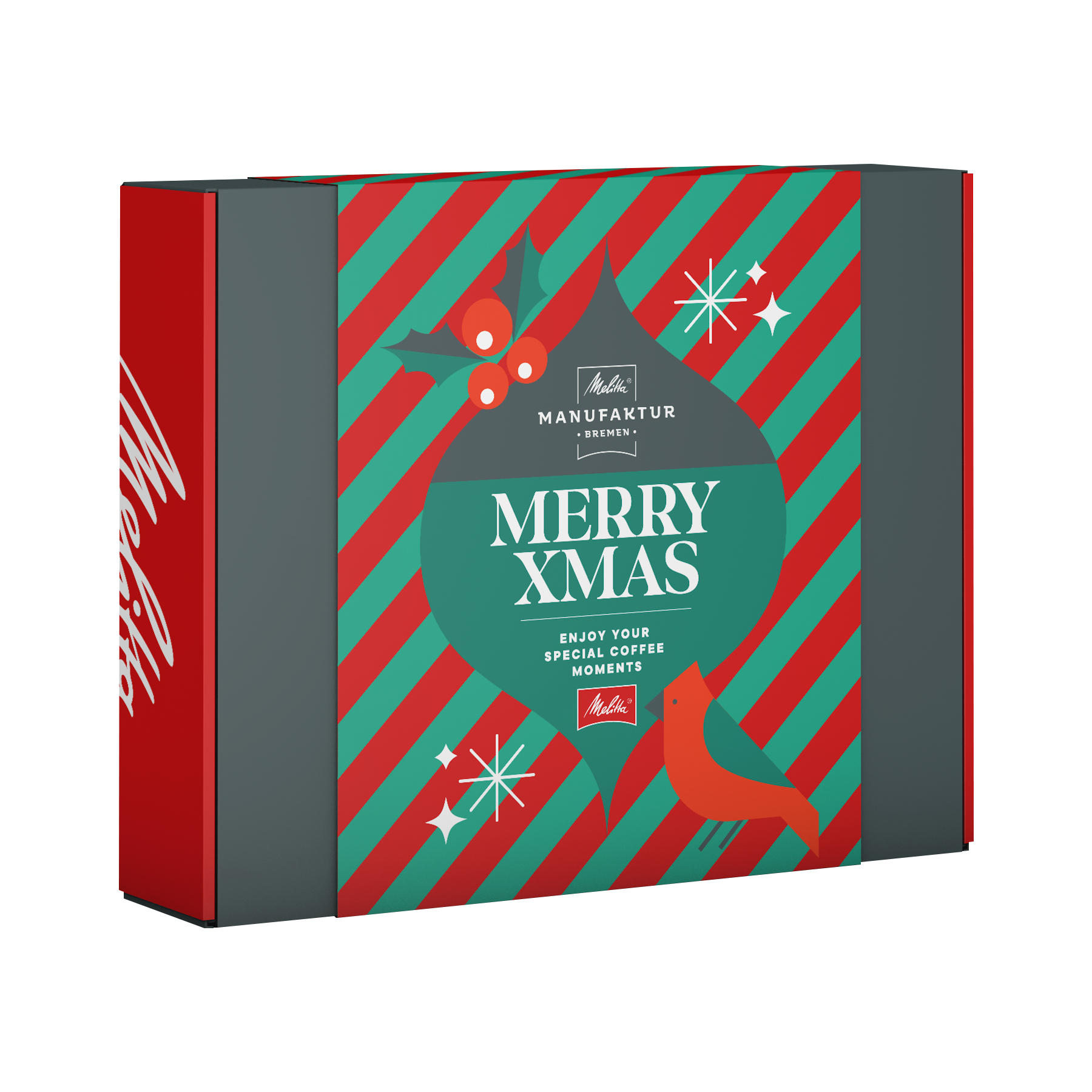 Melitta® Manufaktur-Kaffee Geschenkbox „Merry Xmas“