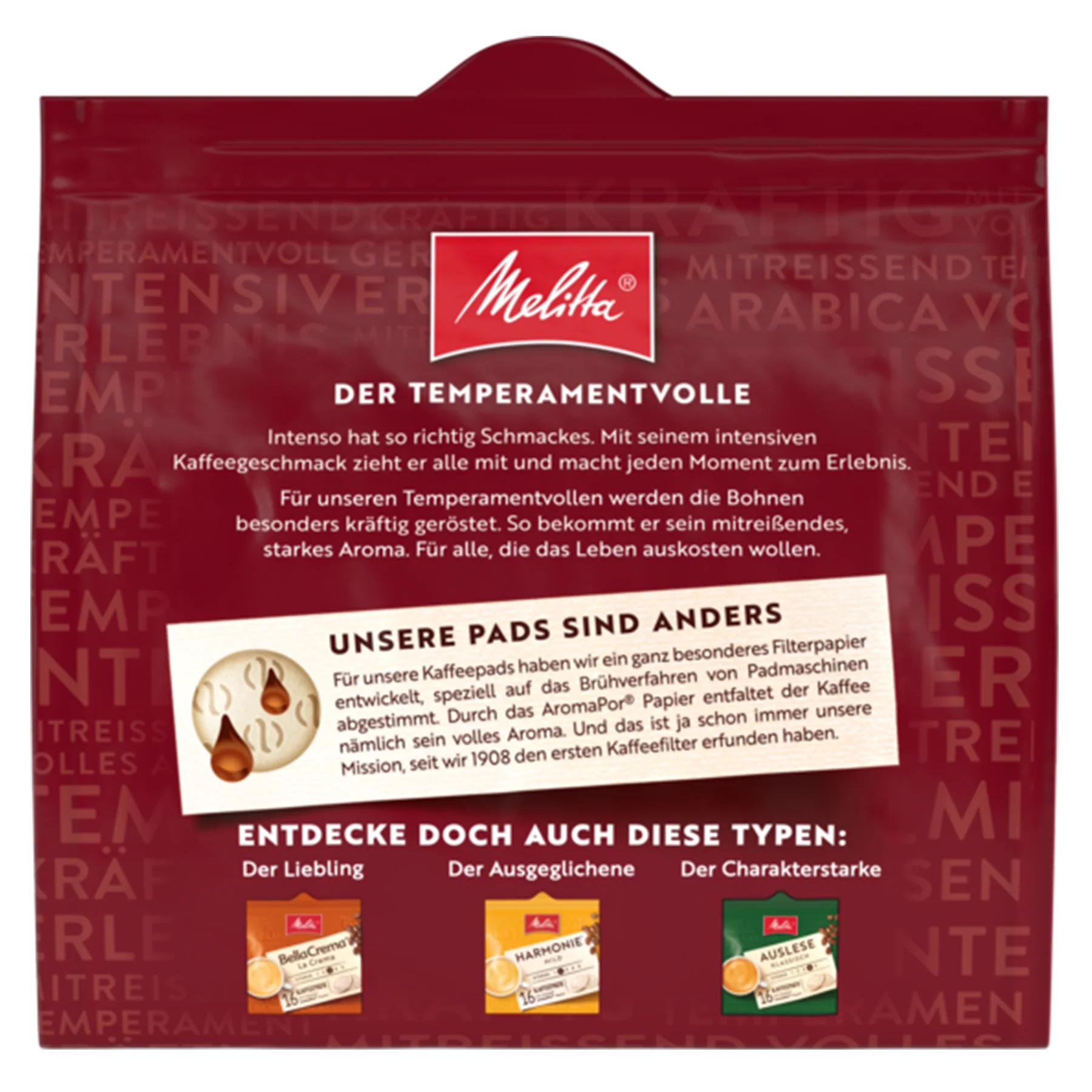 Produktbild von Melitta® BellaCrema® Intenso Kaffeepads - 1