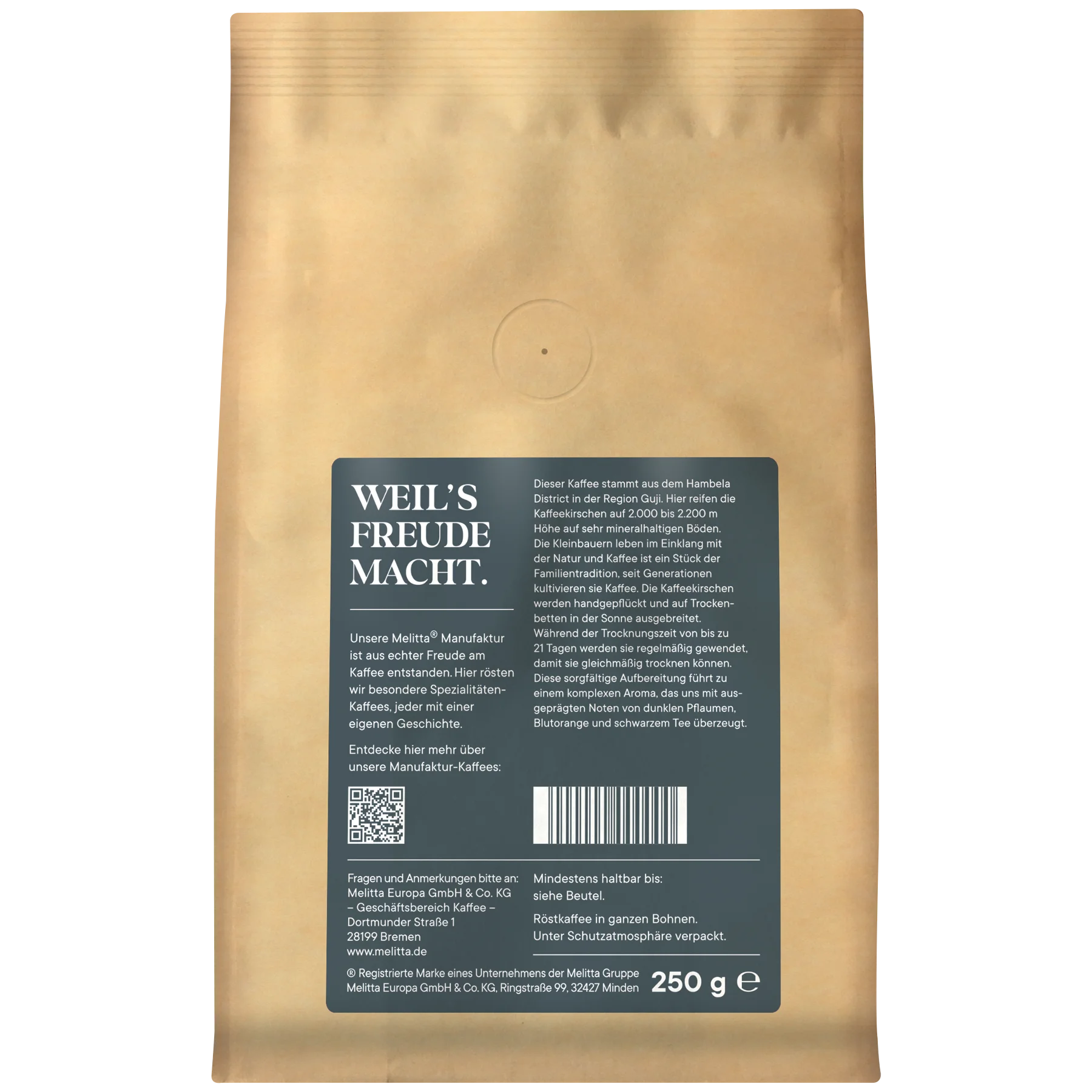 Produktbild von Melitta® Manufaktur-Kaffee Äthiopien Kaffeebohnen 250g - 2