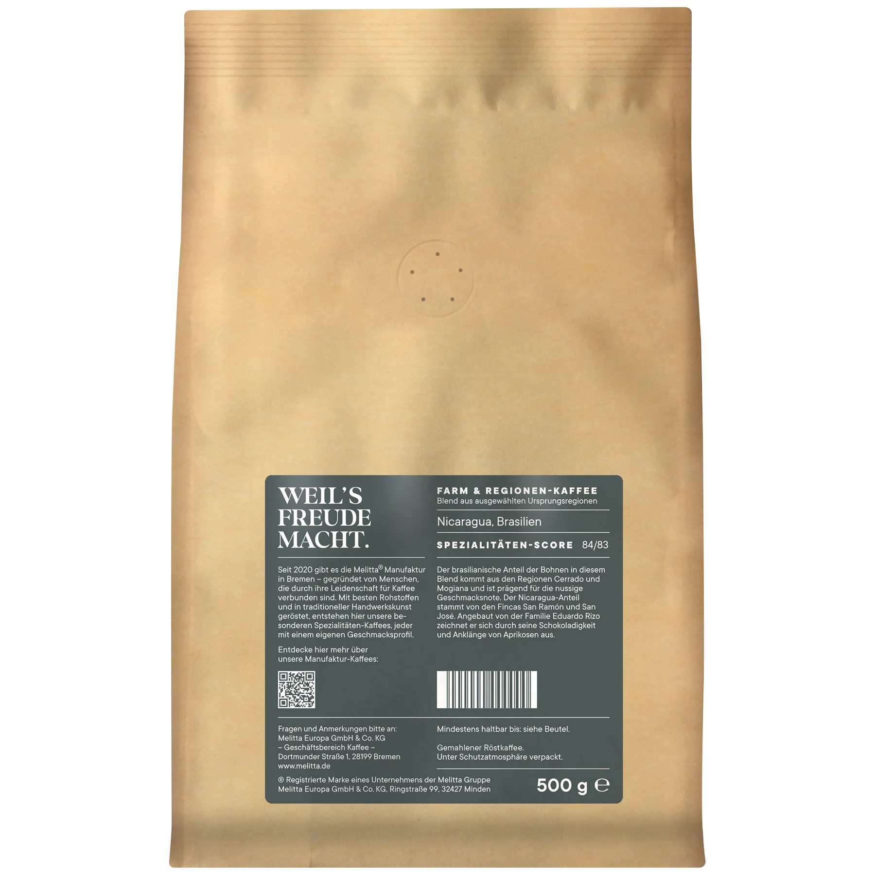Produktbild von Melitta® Manufaktur-Kaffee Filterkaffee gemahlen Filterkaffee 500g - 2