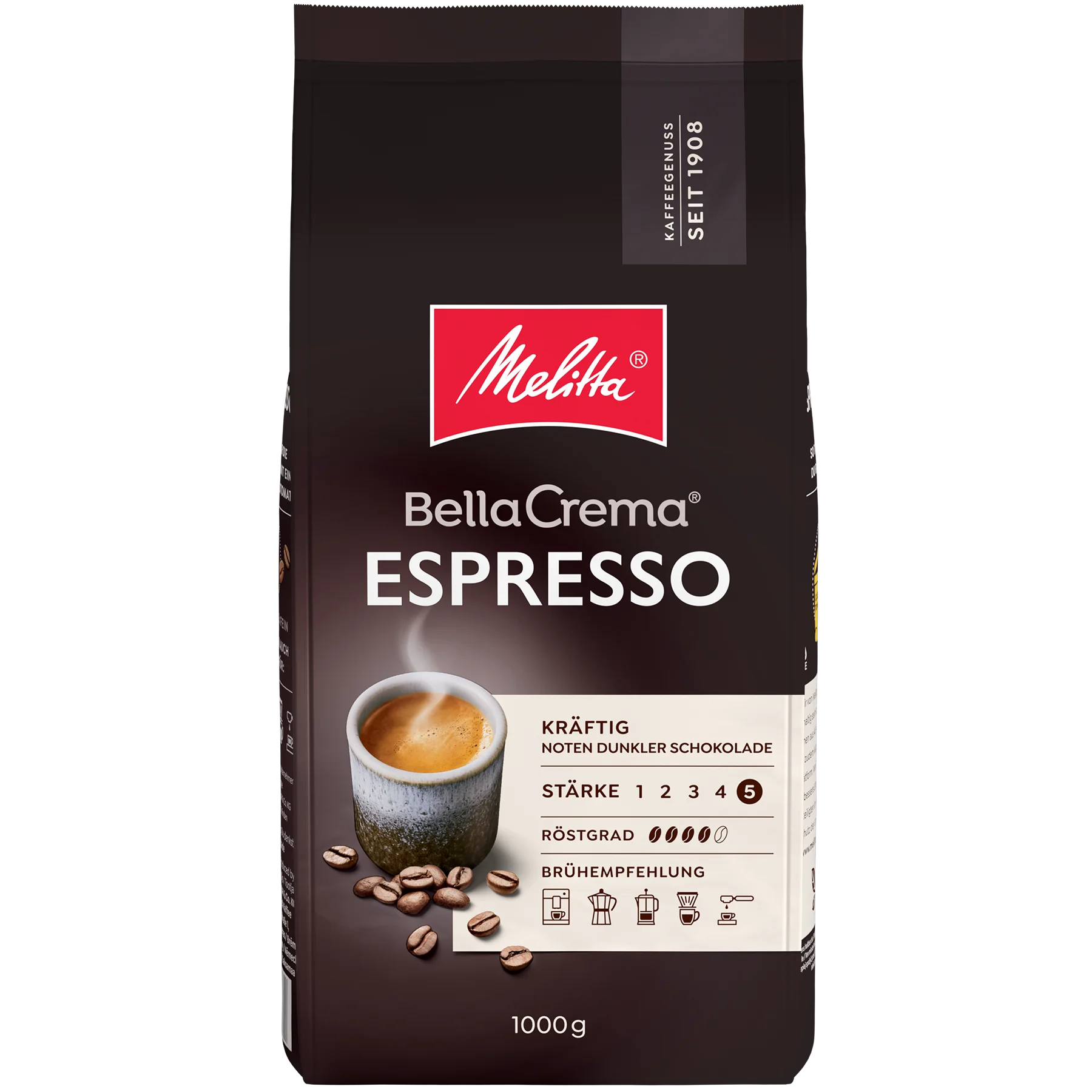 Image du produit : grains de café expresso Melitta® BellaCrema® 1 000 g, - 8
