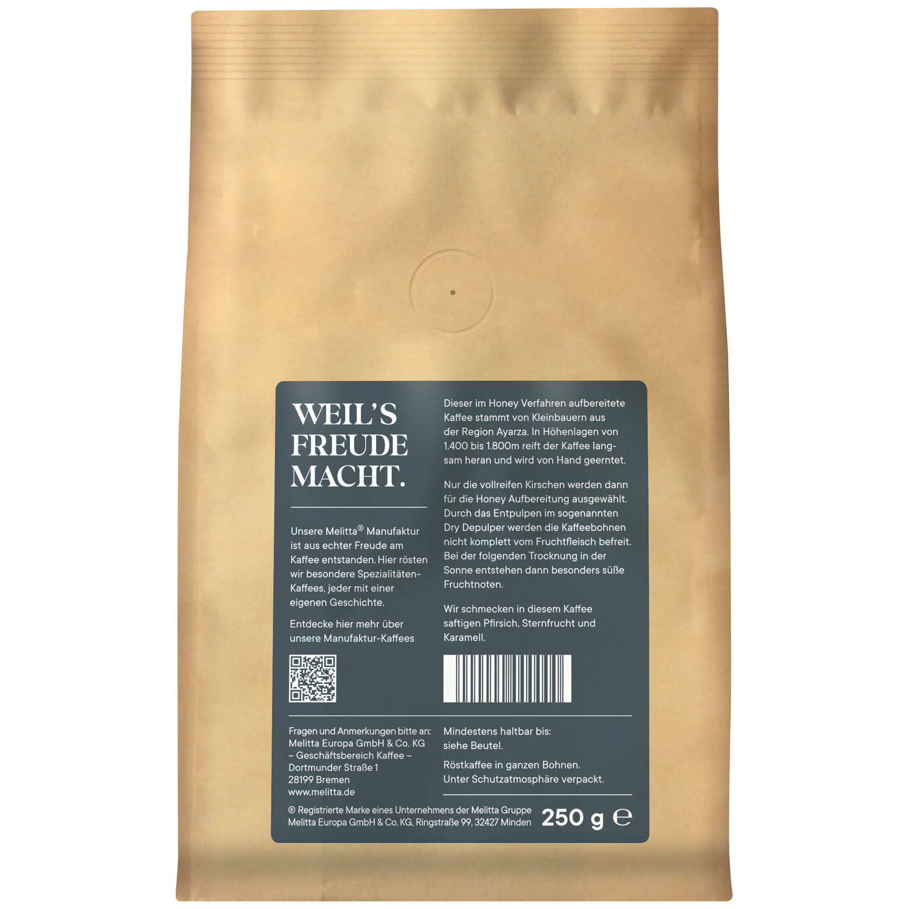 Produktbild von Melitta® Manufaktur-Kaffee Guatemala Honey Kaffeebohnen 250g - 3