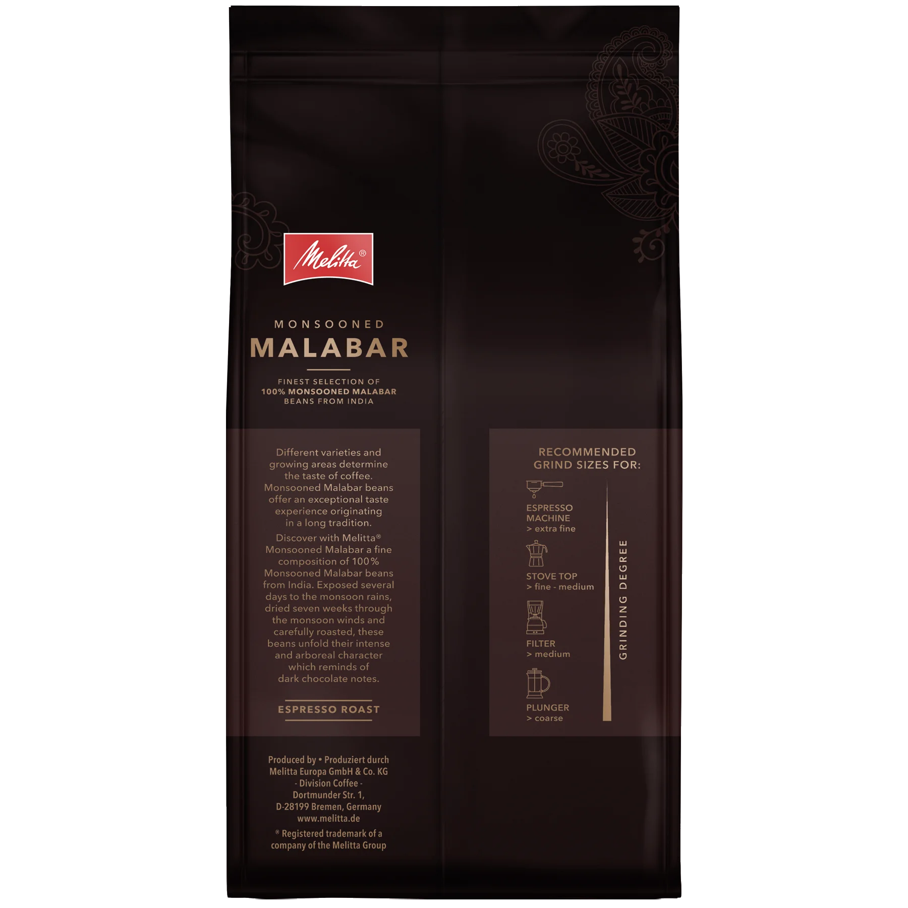 Produktbild von Melitta® Monsooned Malabar Kaffeebohnen 1000g - 2
