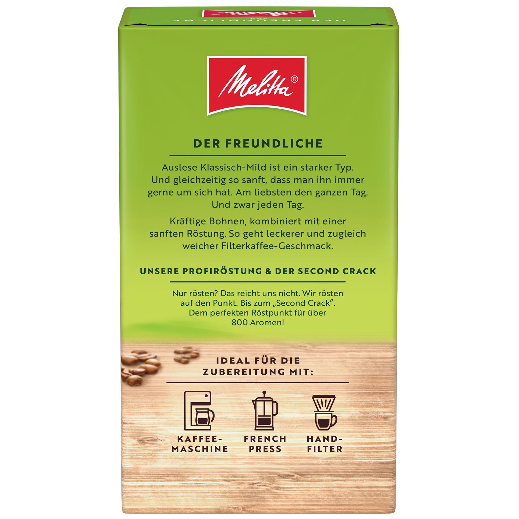 Produktbild von Melitta® Auslese Klassisch-mild Filterkaffee 500g - 4
