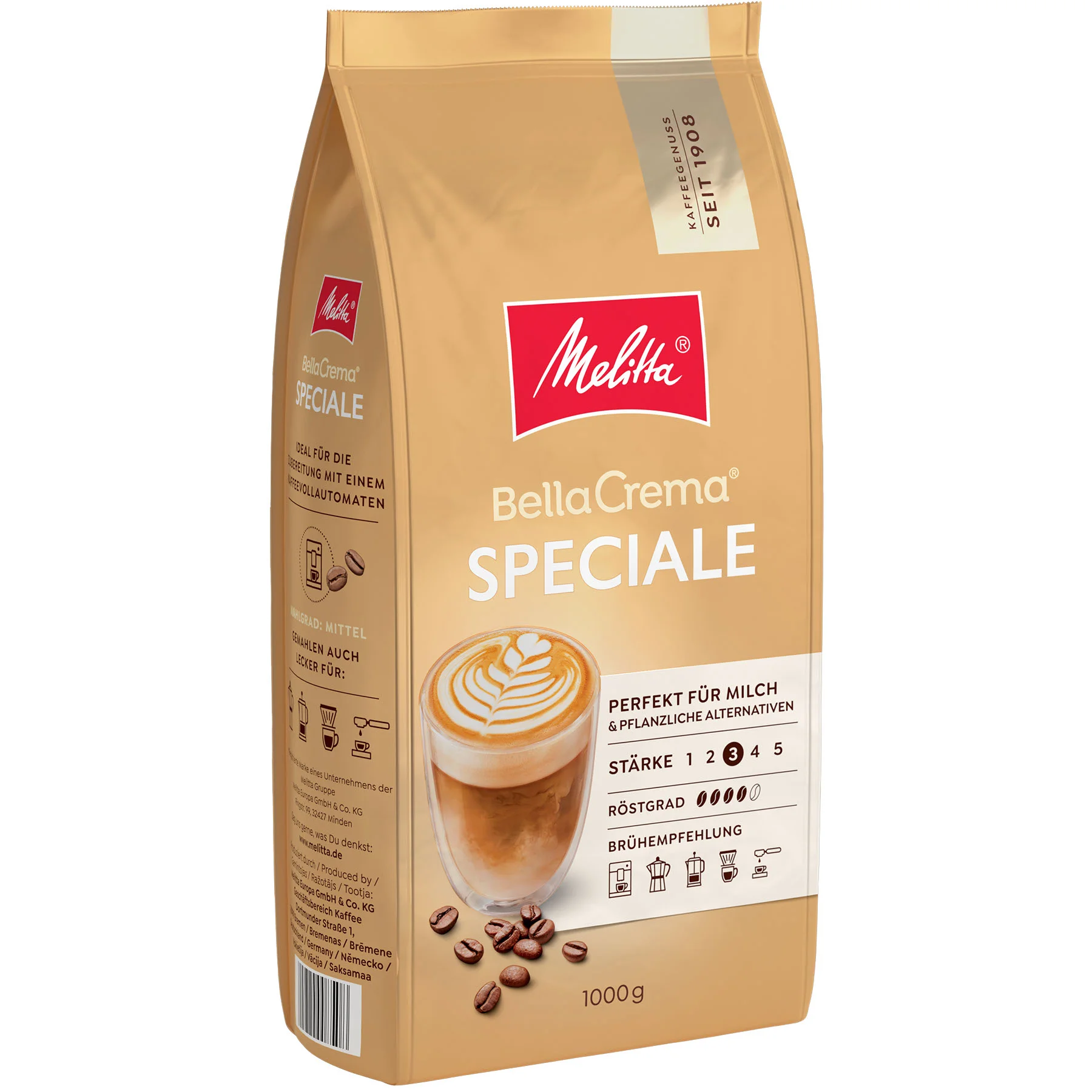 Product image of Melitta® BellaCrema® Speciale coffee beans 1000g - 6