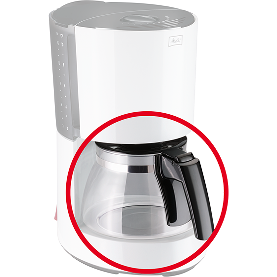 Carafe à Café Melitta 6603038 – En Verre Transparent, 1,2 Litre, Pour Machines à Café Filtrantes, Couleur Noire