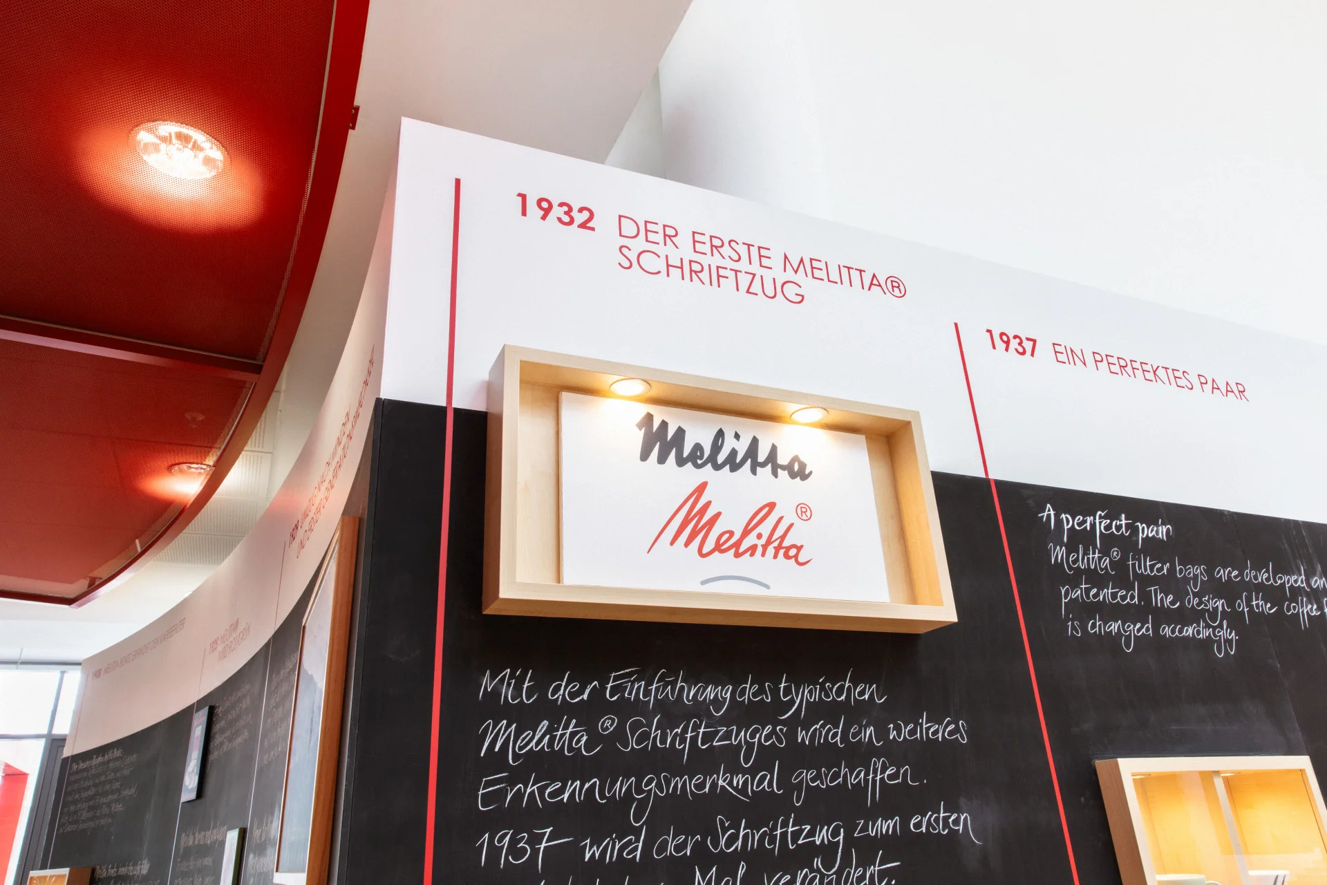 de eerste Melitta belettering