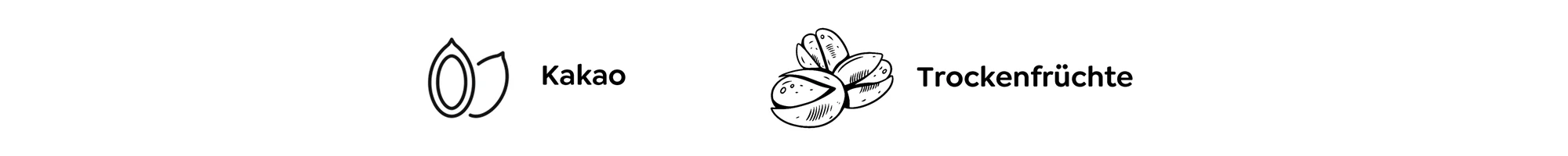 Geschmack nach Kakao und Trockenfrüchte