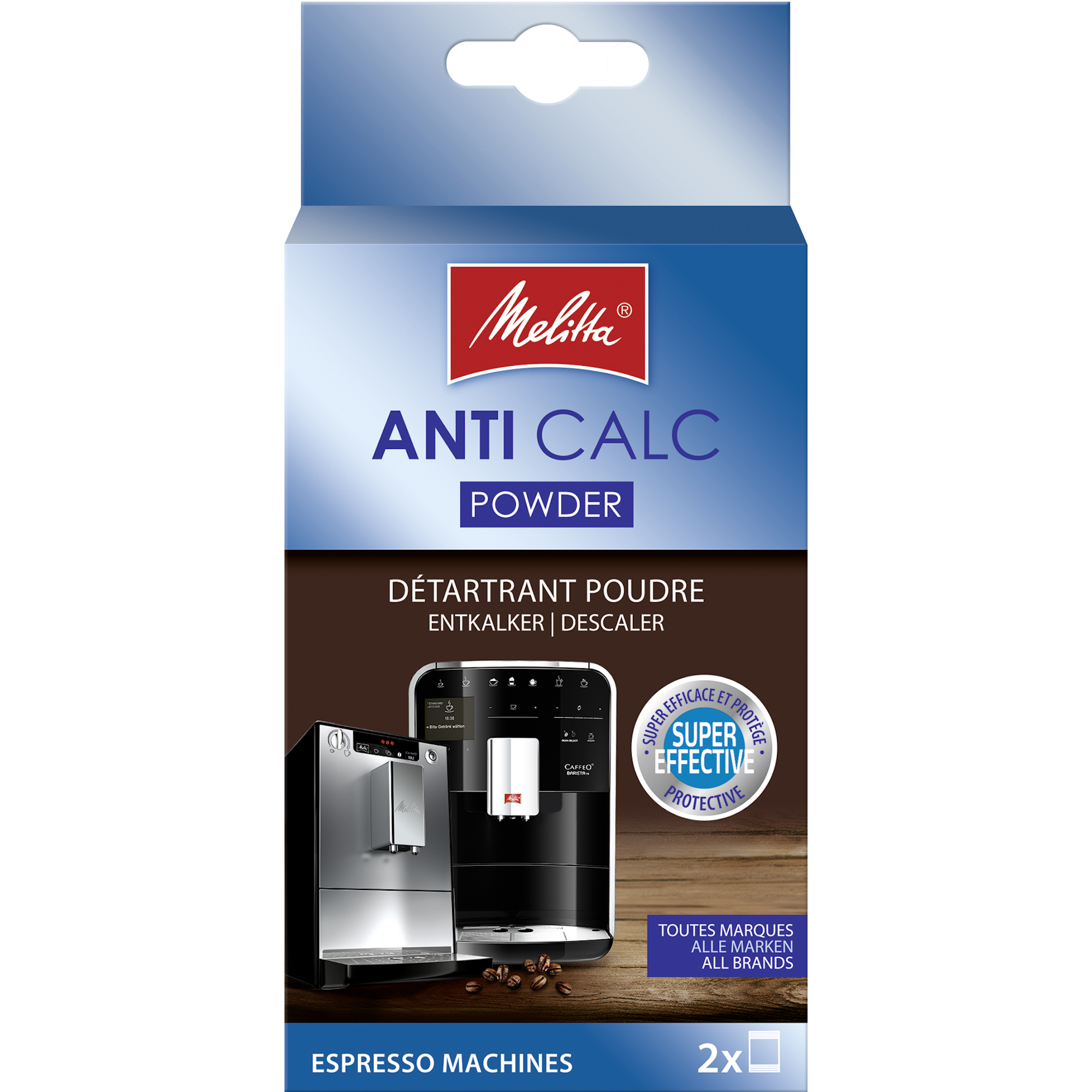 Anti Calc Pulver für Kaffeevollautomaten, 2 x 40g