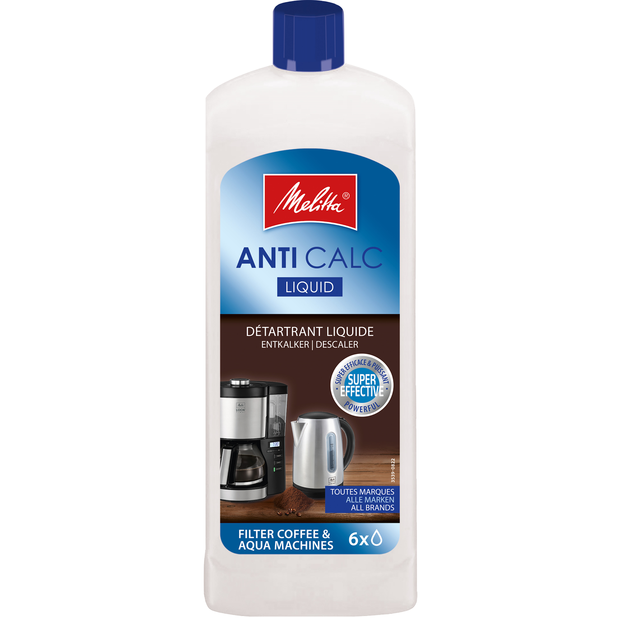 Détartrant liquide ANTI CALC pour cafetières filtre et bouilloires