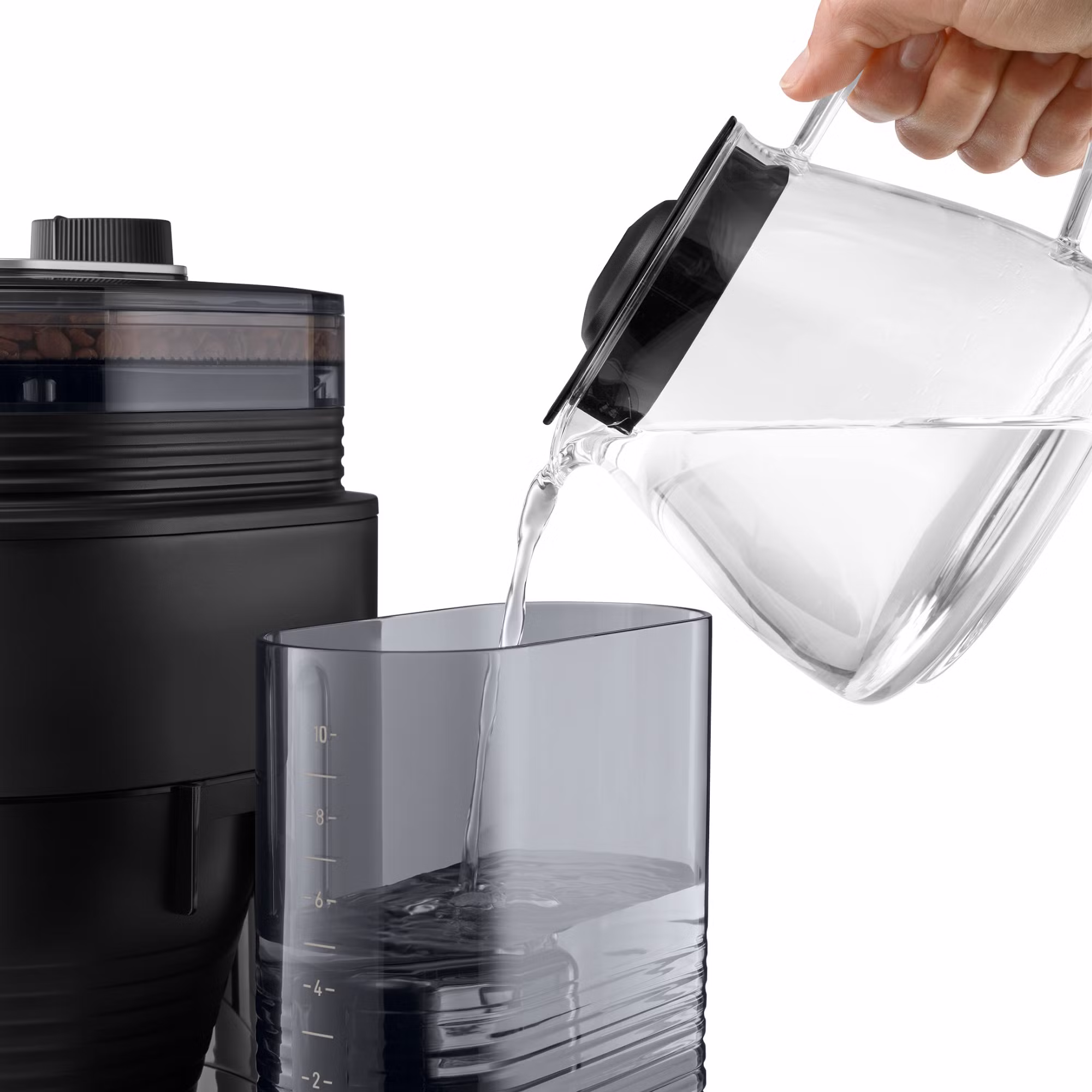 Produktbild von AromaFresh X Filterkaffeemaschine mit Mahlwerk, Schwarz-Silber - 7
