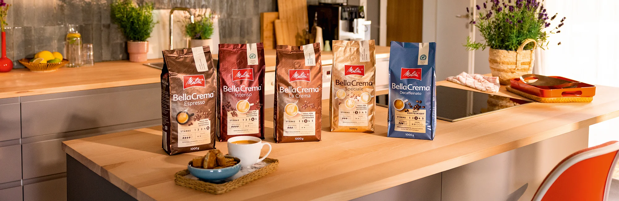 Image de notre gamme de café en grains Bella Crema