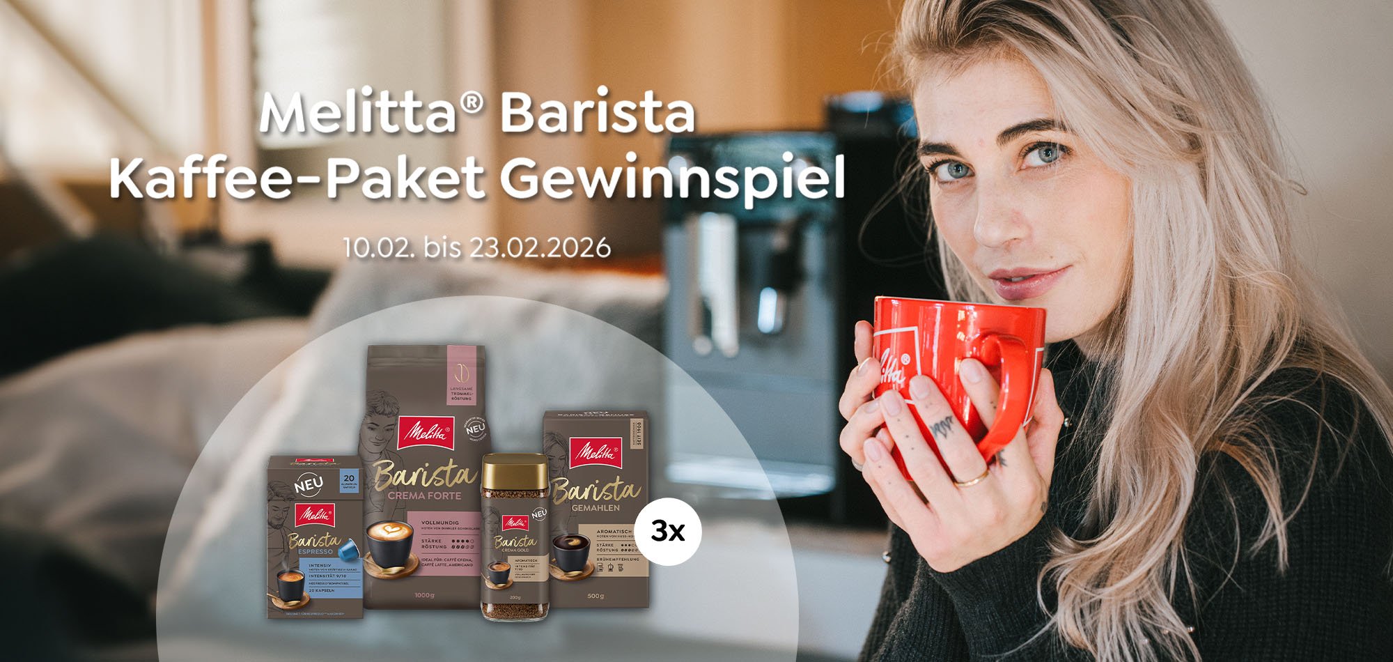 Melitta Kaffee-Paket Gewinnspiel 