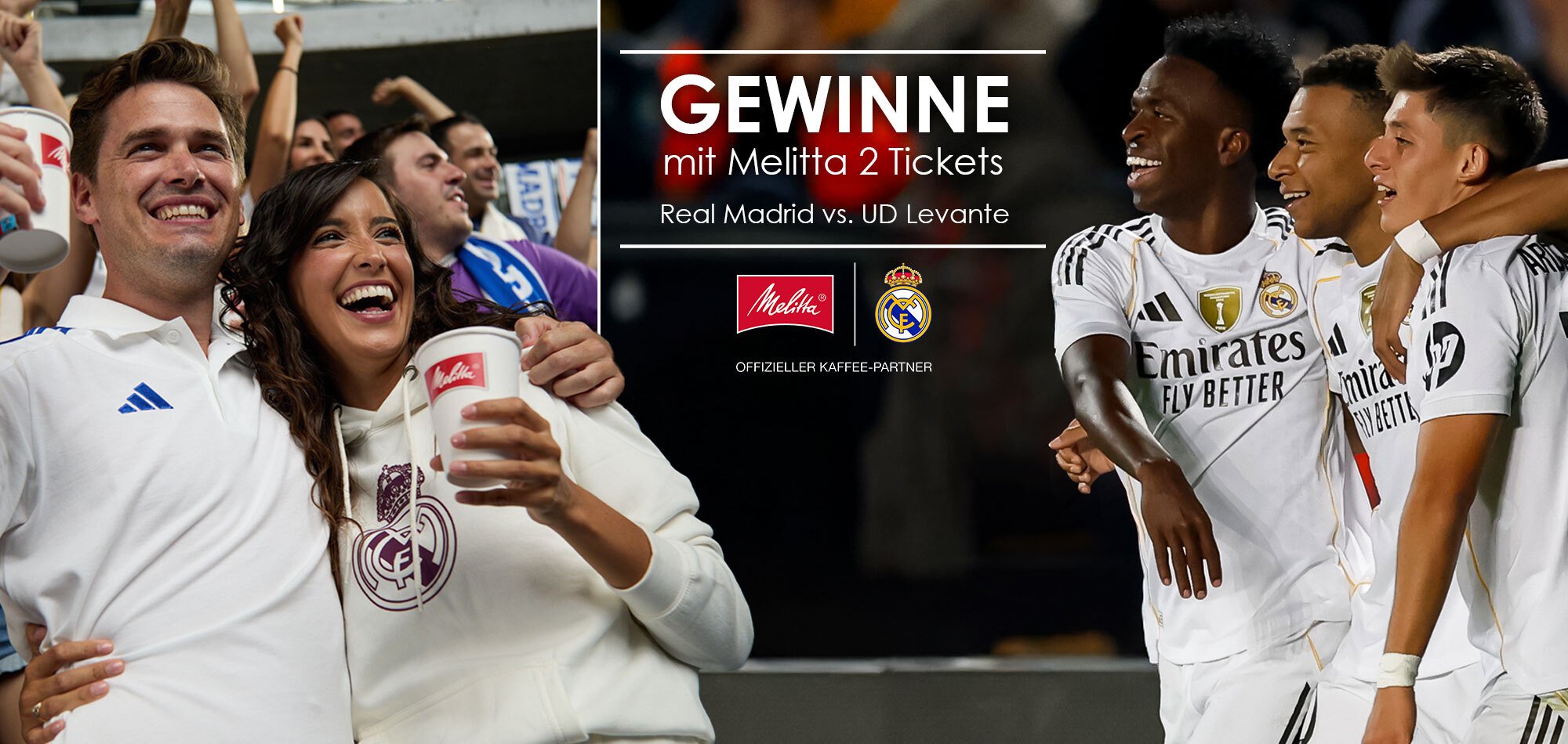 Melitta Real Madrid Gewinnspiel - Jetzt Tickets gewinnen!