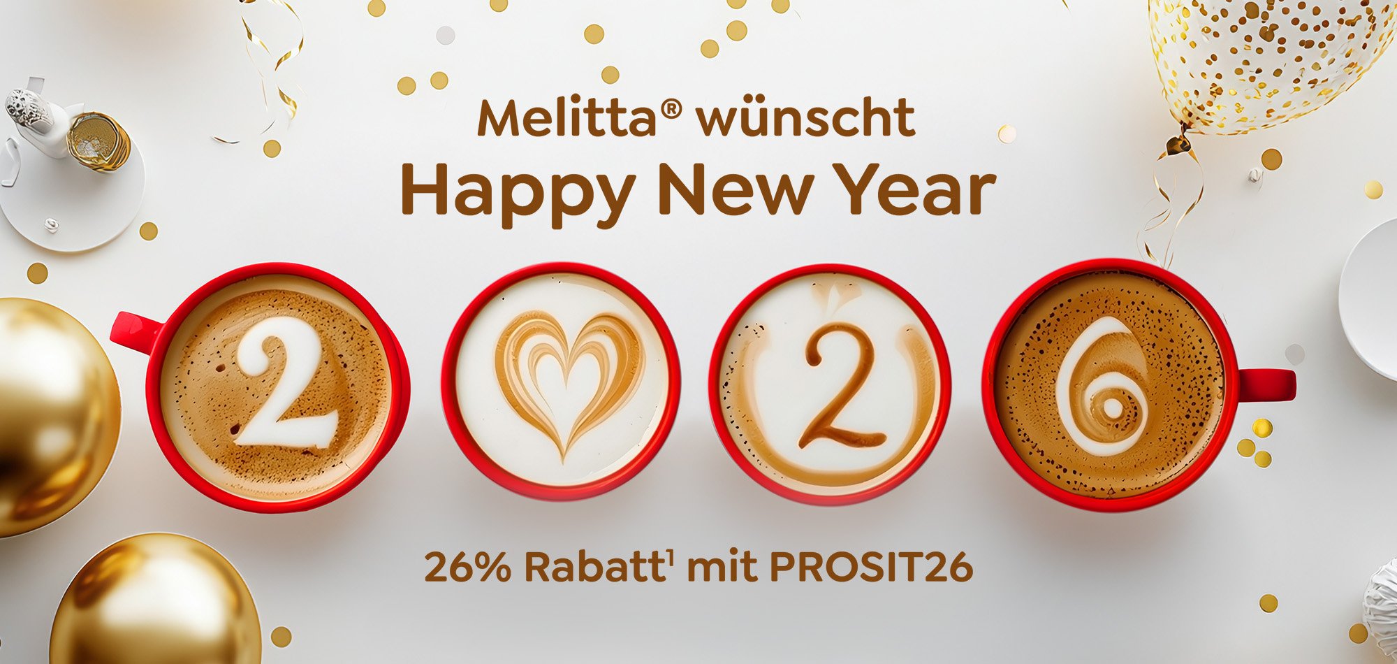 Happy New Year - 26% Rabatt mit PROSIT26
