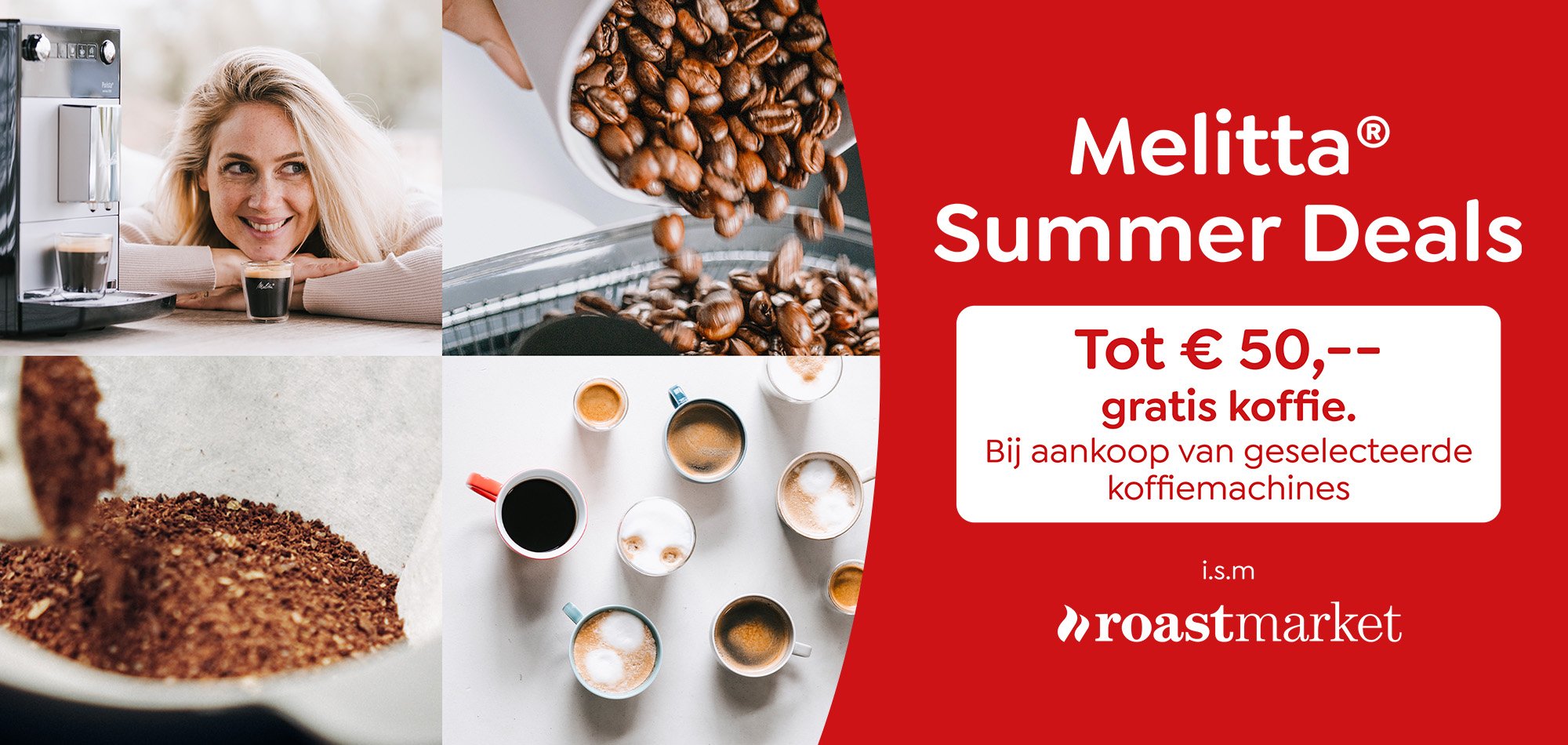 Melitta zomer koffie promotie tot 50 euro korting