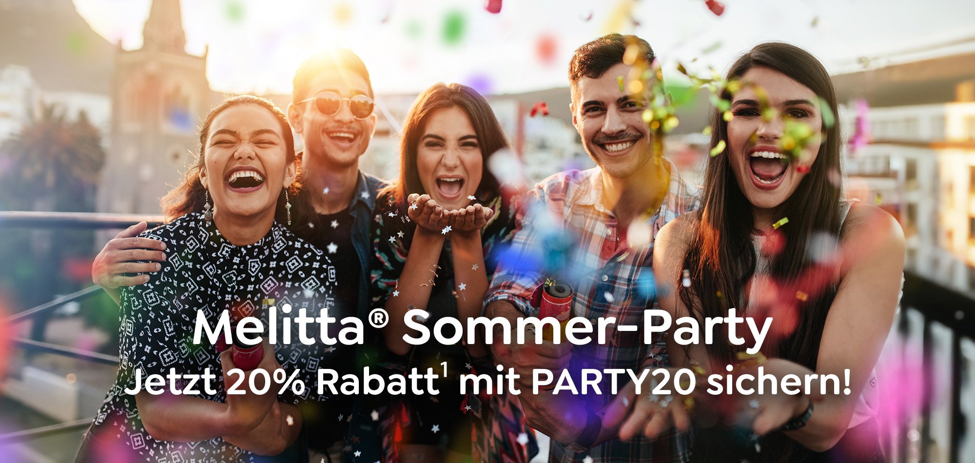 Melitta Sommer Party - Jetzt 20% Rabatt mit Party20 sichern