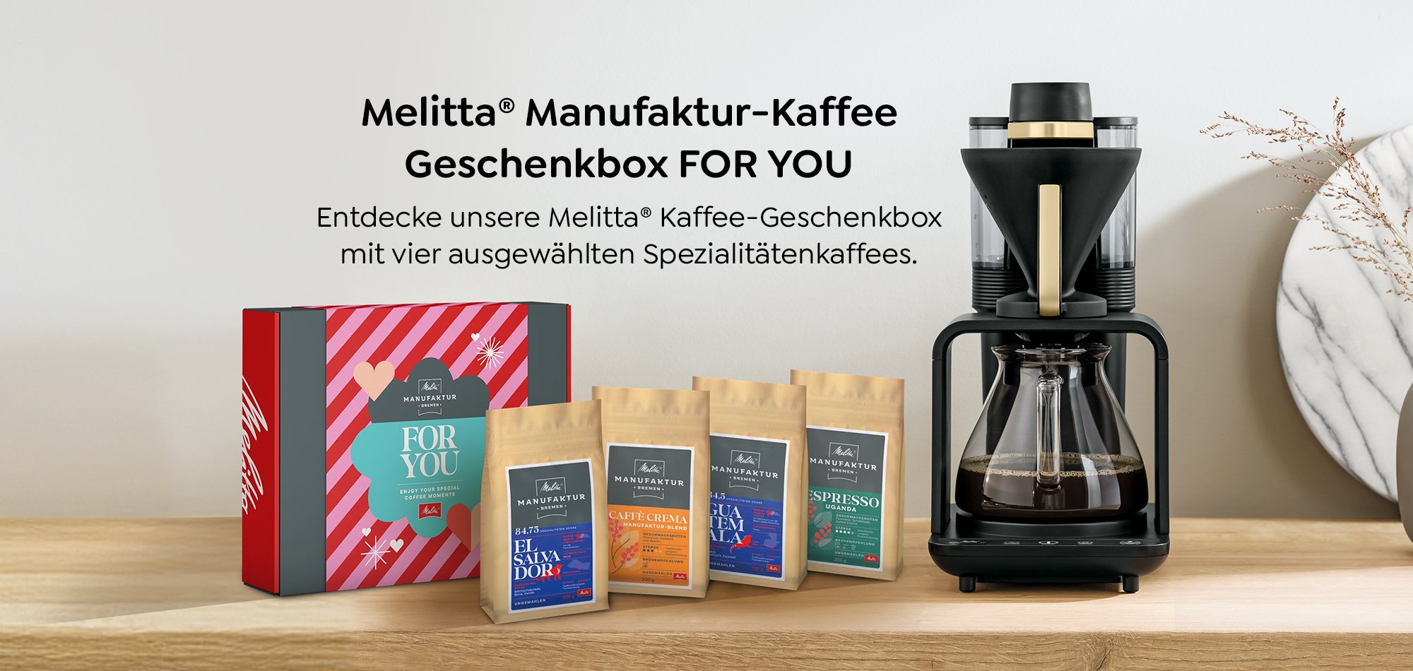 Melitta Manufaktur-Kaffee Geschenkbox For You