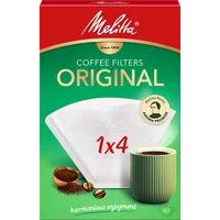 Produktbild von Melitta® Original, 1x4®, 80 Stück, weiß Filtertüten® - 1