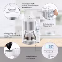 Produktbild von LOOK® Timer Filterkaffeemaschine, Weiss - 16