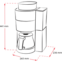Imagen del producto de la Cafetières filtre AromaFresh, color negro y plateado - 11