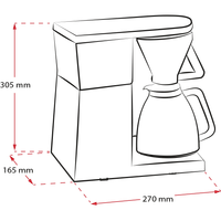 Produktbild av Excellent 4.0, svart filterkaffemaskin - 1