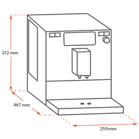 Image du produit de la machine à café entièrement automatique Barista T Smart®, noir-argent - 24