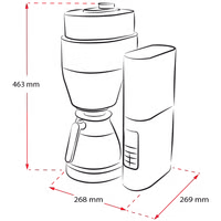 Product image of AromaFresh Pro filter coffee machine with grinder, black - 3