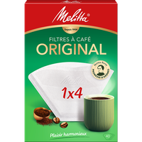 Image du produit Melitta® Original, 1x4®, 40 pièces, sacs filtrants blancs® - 1
