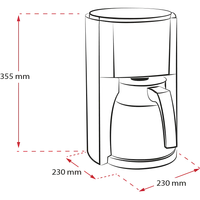 Image du produit de la machine à café filtre Look® Therm Selection M661, noire - 1