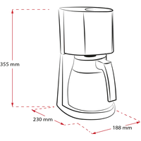 Productafbeelding van Enjoy® Therm filterkoffiezetapparaat, zwart - 6