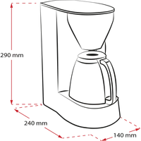 Image du produit de la machine à café filtre Single 5®, blanche - 4