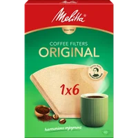 Productafbeelding van Melitta® Original, 1x6®, bruin, 40 stuks. Filterzakken® - 1
